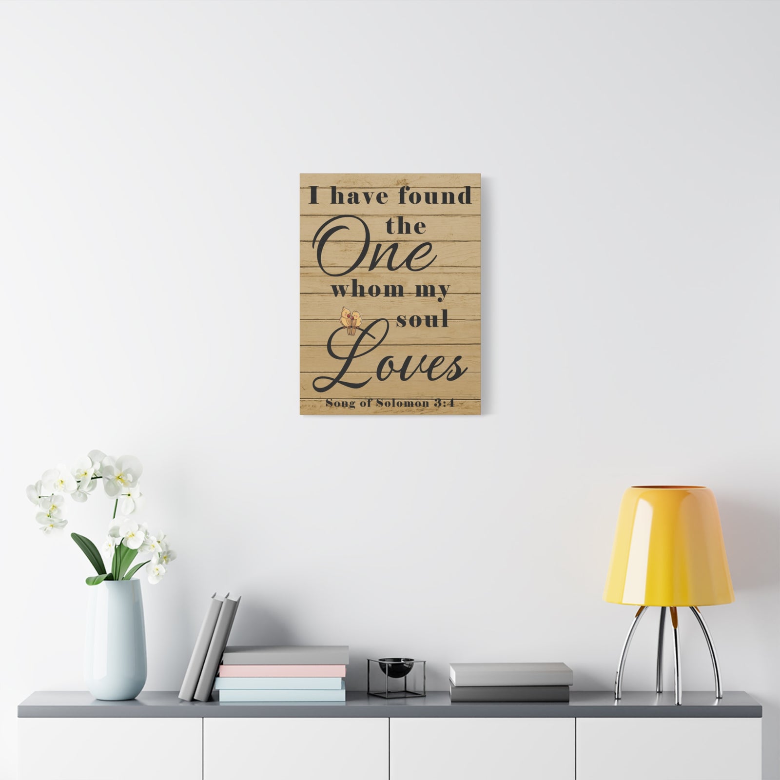 Scripture Walls Song of Solomon 3:4 Wood Christian Wall Art Print Ready to Hang Unframed-Express Your Love Gifts