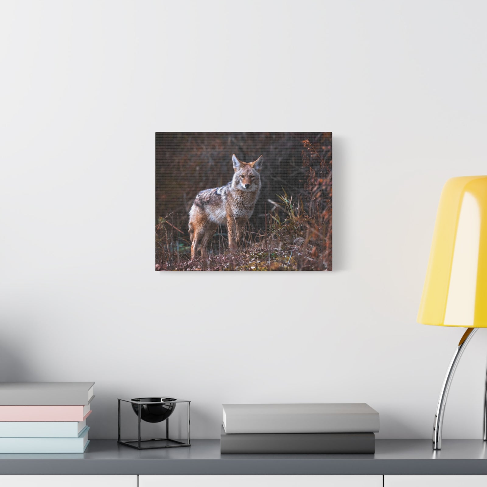 Majestic Coyote Art Majestic Coyote Print Animal Wall Art Wildlife Canvas Prints Wall Art Ready to Hang-Express Your Love Gifts