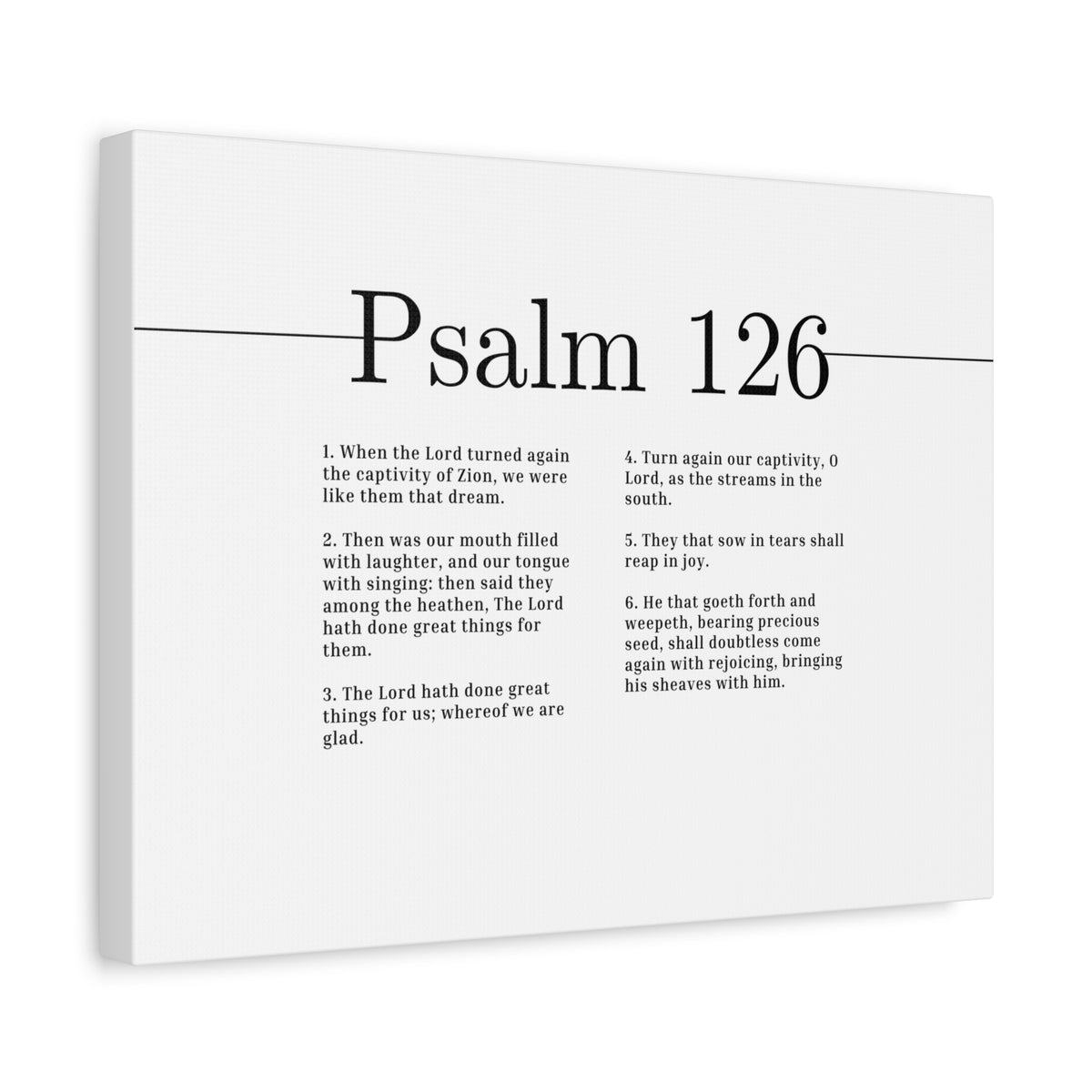 Scripture Canvas Great Things For Us Psalm 126 Christian Wall Art Bible Verse Print Ready to Hang-Express Your Love Gifts