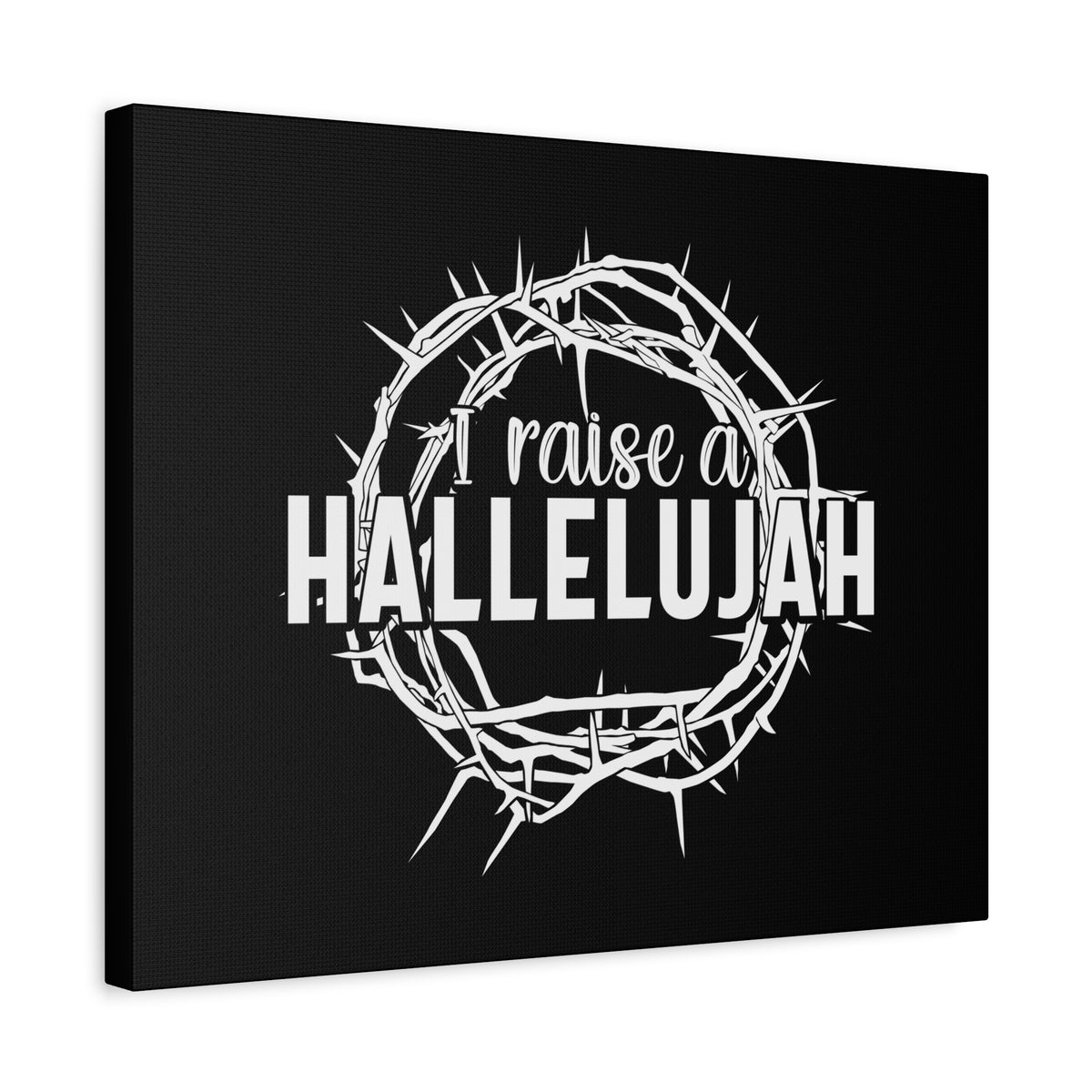 Scripture Canvas I Raise A Hallelujah Psalms 135:3 Christian Wall Art Bible Verse Print Ready to Hang-Express Your Love Gifts