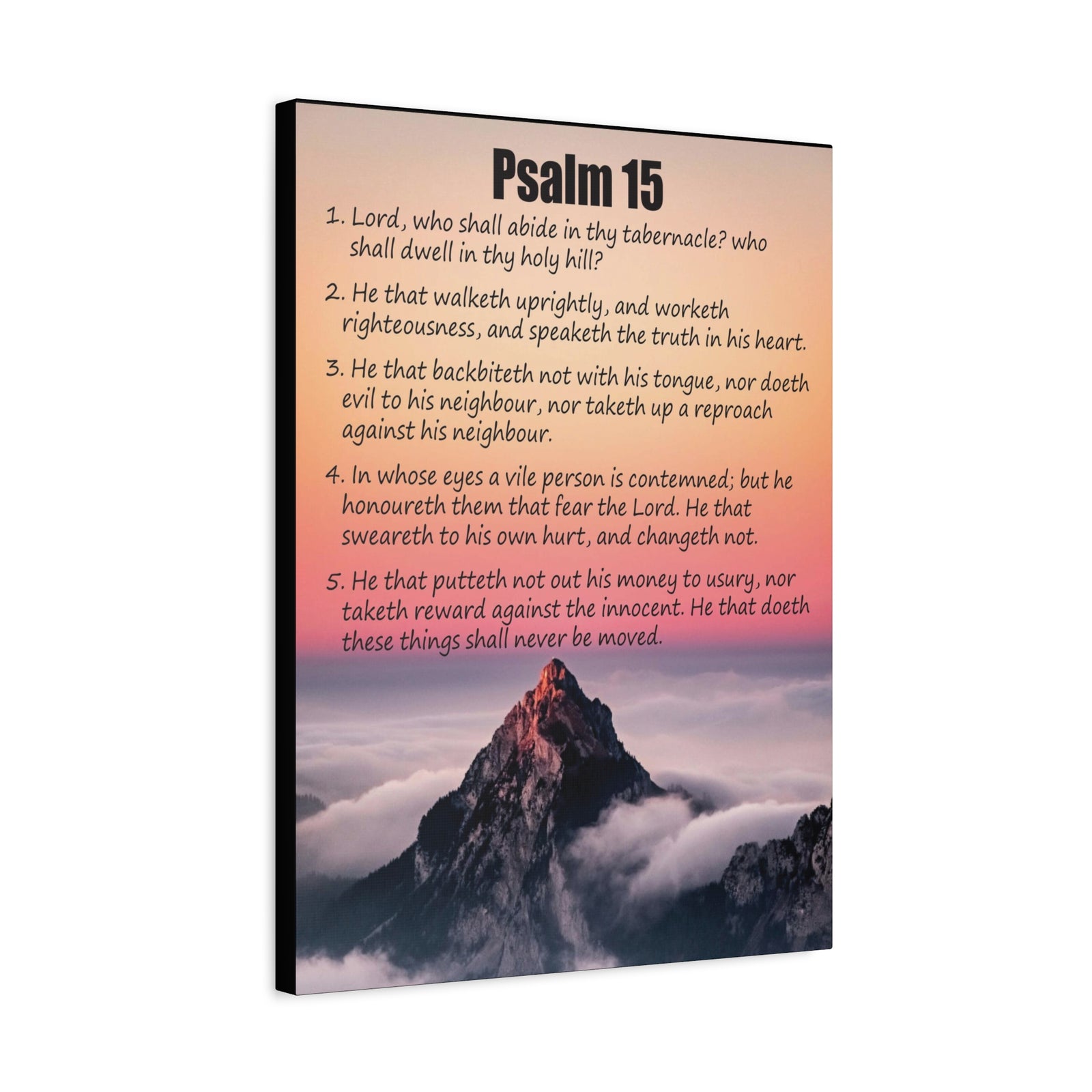 Scripture Walls Abide in God's Sanctuary Psalm 15:2 Christian Wall Art Print Ready to Hang-Express Your Love Gifts