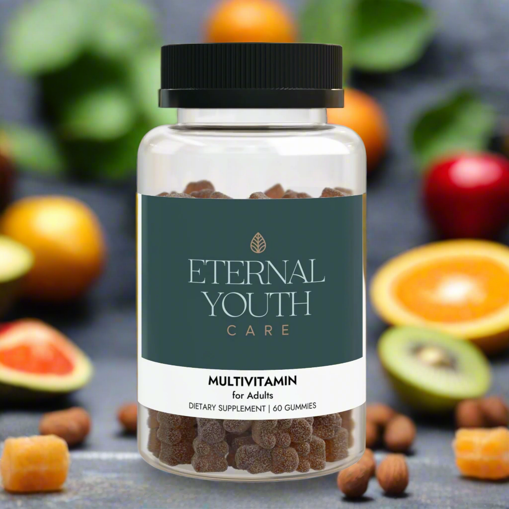 Eternal Youth Care Multivitamin Gummies for Adults – 60 Count Non-GMO, Corn-Free, Third-Party Tested-Express Your Love Gifts