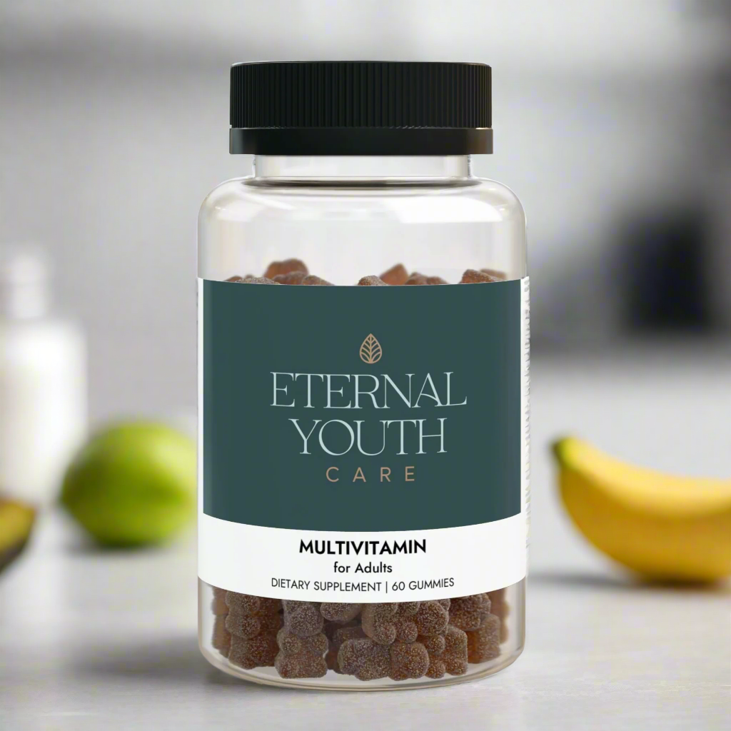 Eternal Youth Care Multivitamin Gummies for Adults – 60 Count Non-GMO, Corn-Free, Third-Party Tested-Express Your Love Gifts