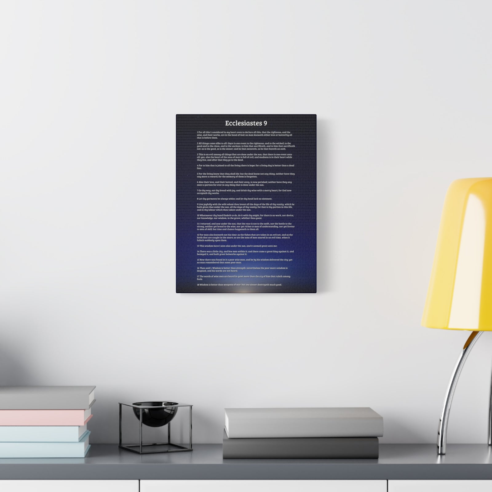Scripture Walls Everything Is In God's Hands Ecclesiastes 9 Bible Verse Canvas Christian Wall Art Ready to Hang-Express Your Love Gifts