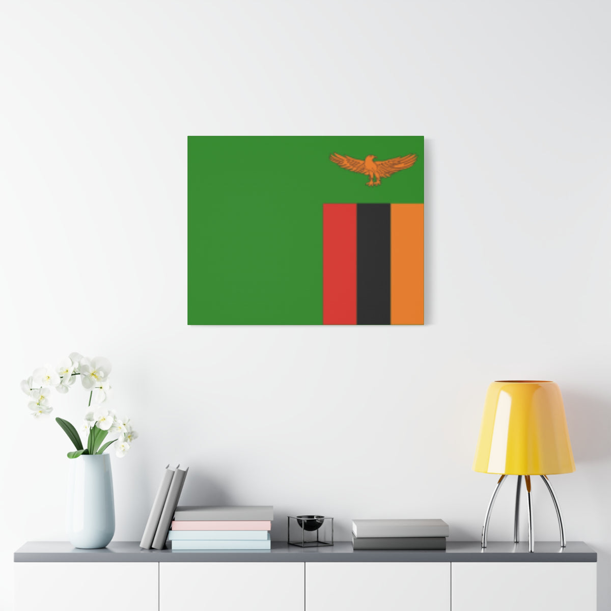 Zambia Country Flag Canvas Vibrant Wall Art Unframed Home Decor-Express Your Love Gifts