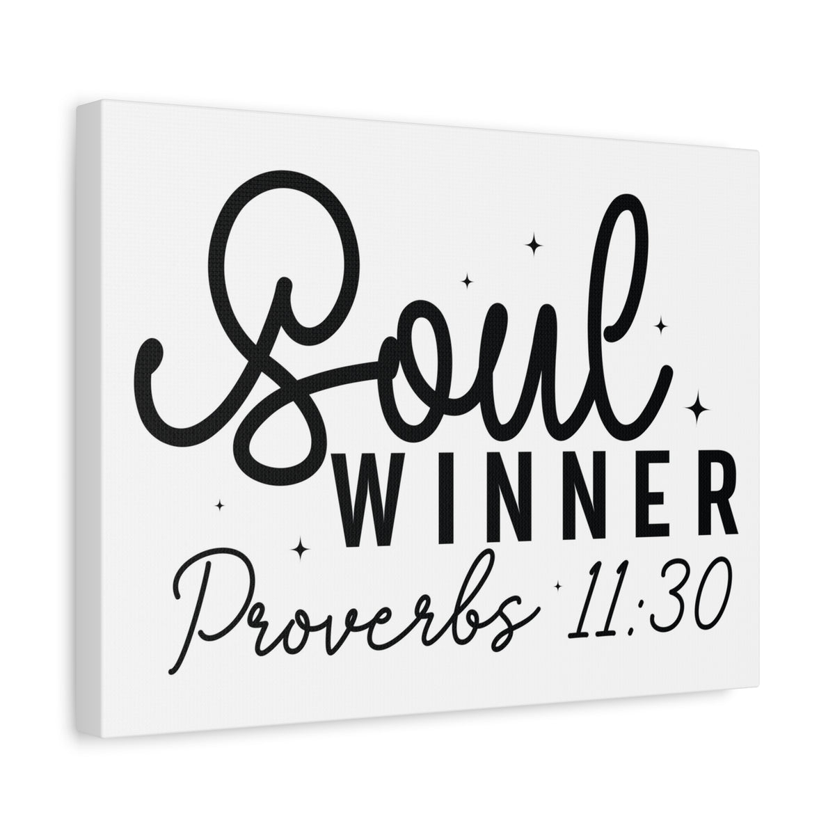 Scripture Walls Proverbs 11:30 Soul Winner Bible Verse Canvas Christian Wall Art Ready to Hang Unframed-Express Your Love Gifts
