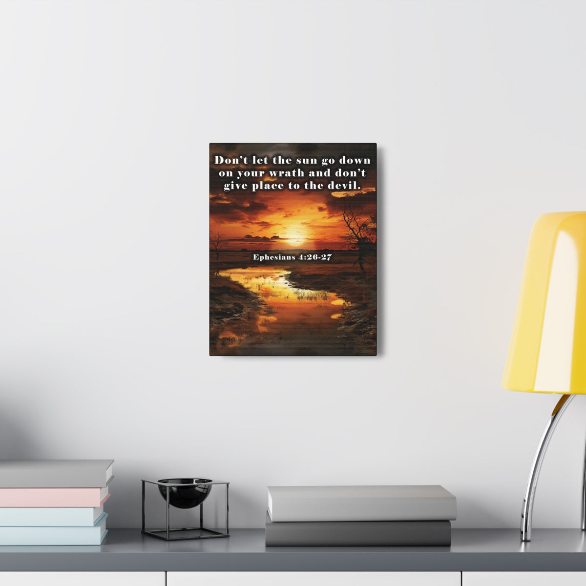 Scripture Walls Be Ye Angry Ephesians 4:26-27 Christian Wall Art Print Ready to Hang Unframed-Express Your Love Gifts