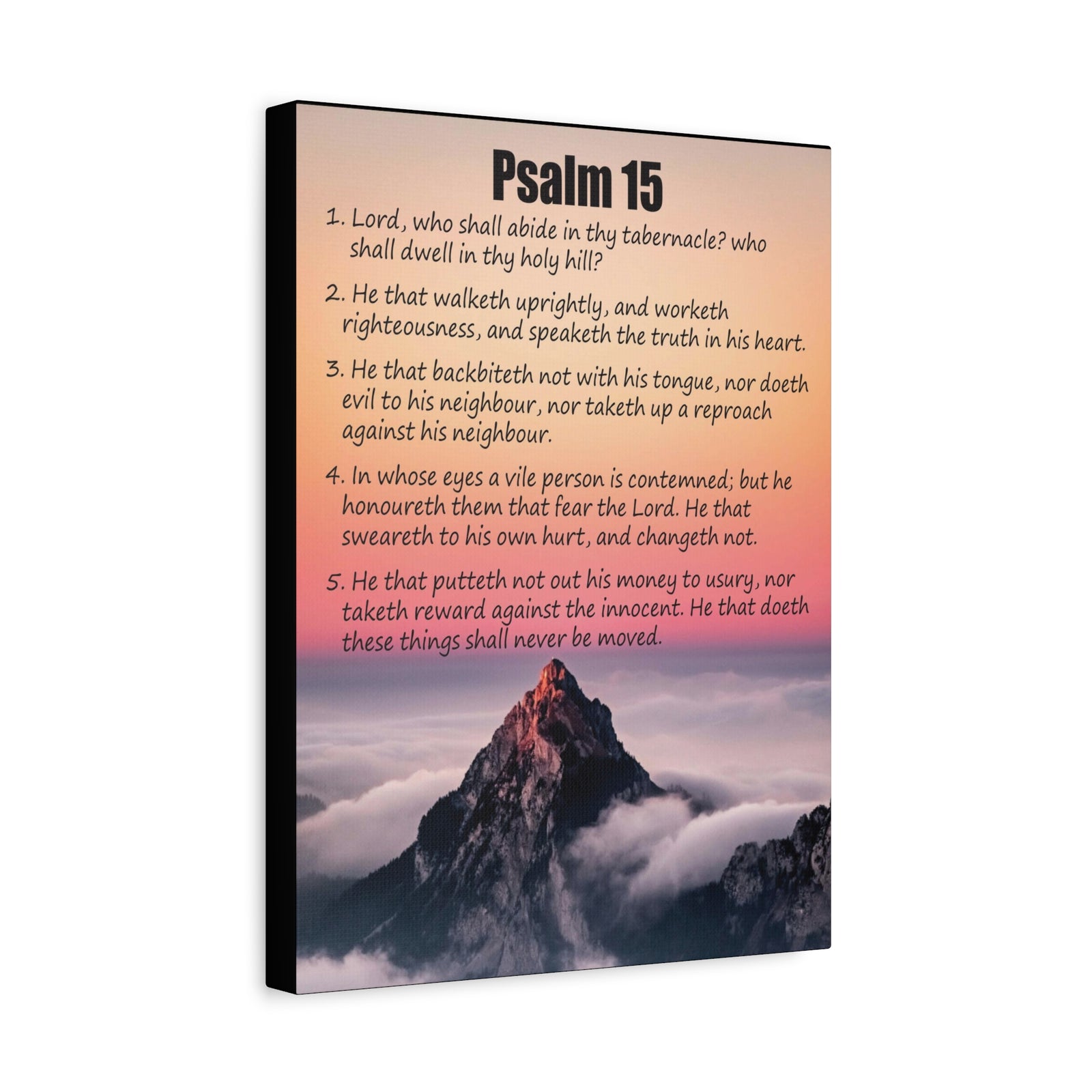 Scripture Walls Abide in God's Sanctuary Psalm 15:2 Christian Wall Art Print Ready to Hang-Express Your Love Gifts