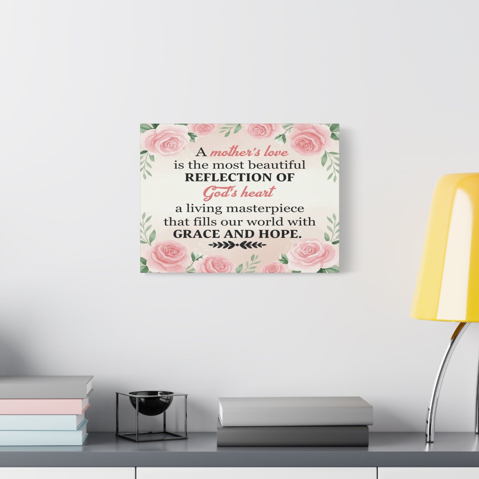 Inspirational Canvas Grace and Hope Wall Decor for Home Office Gym Inspiring Success Quote Print Ready to Hang Unframed-Express Your Love Gifts