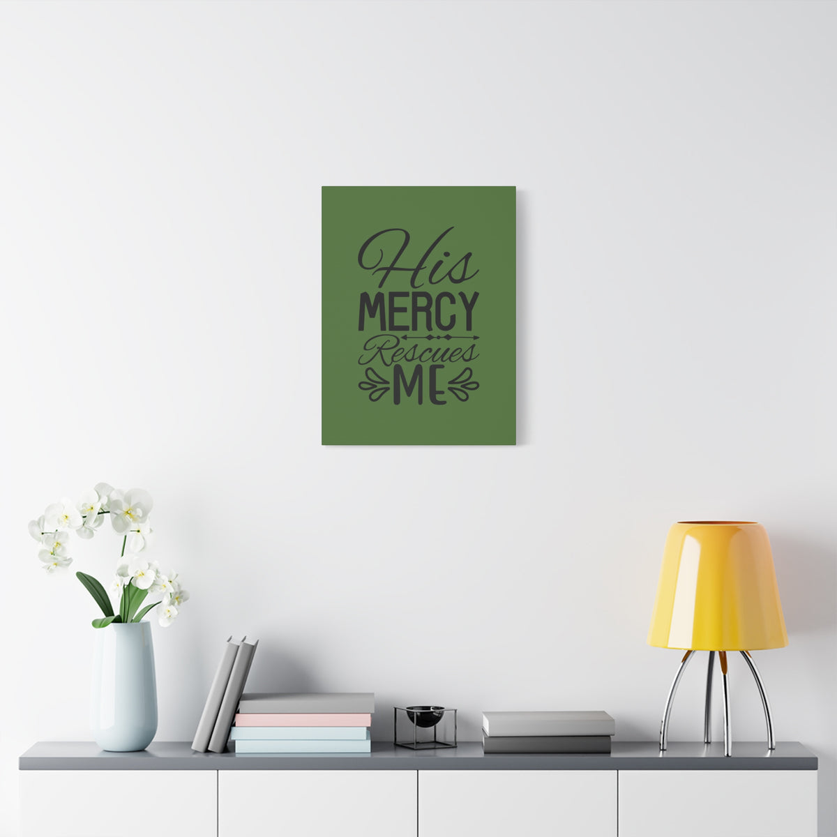 Scripture Walls Rescues Me Dark Green Psalm 71:2 Bible Canvas Christian Wall Art Ready to Hang-Express Your Love Gifts