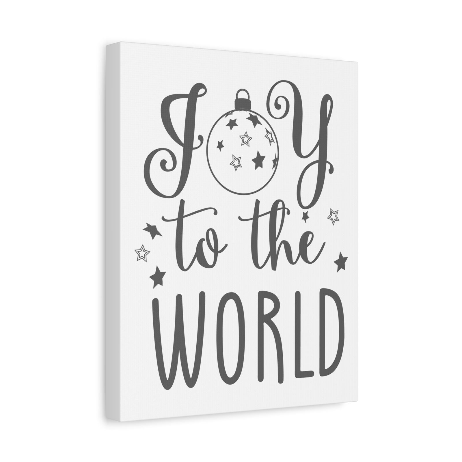 Scripture Canvas Joy To The World Psalm 98:4 Christian Wall Art Bible Verse Print Ready to Hang-Express Your Love Gifts