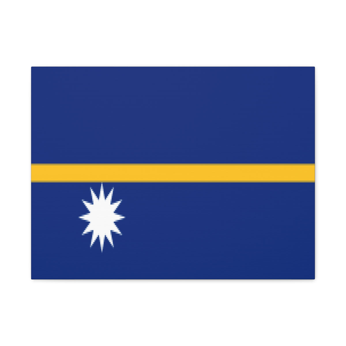 Nauru Country Flag Canvas Vibrant Wall Art Unframed Home Decor-Express Your Love Gifts