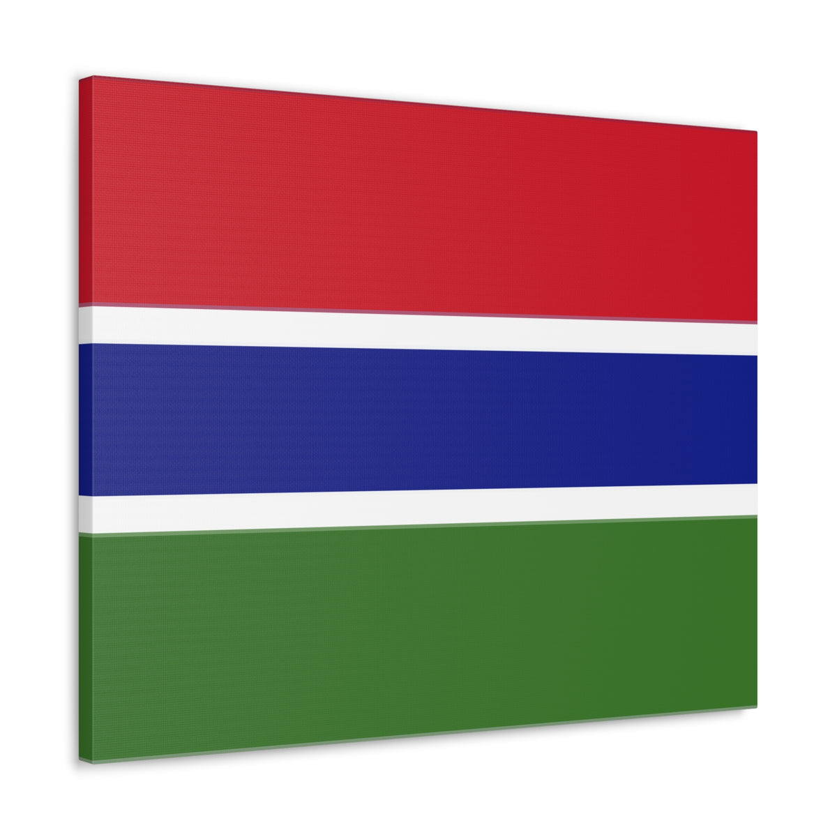 Gambia Country Flag Canvas Vibrant Wall Art Unframed Home Decor-Express Your Love Gifts