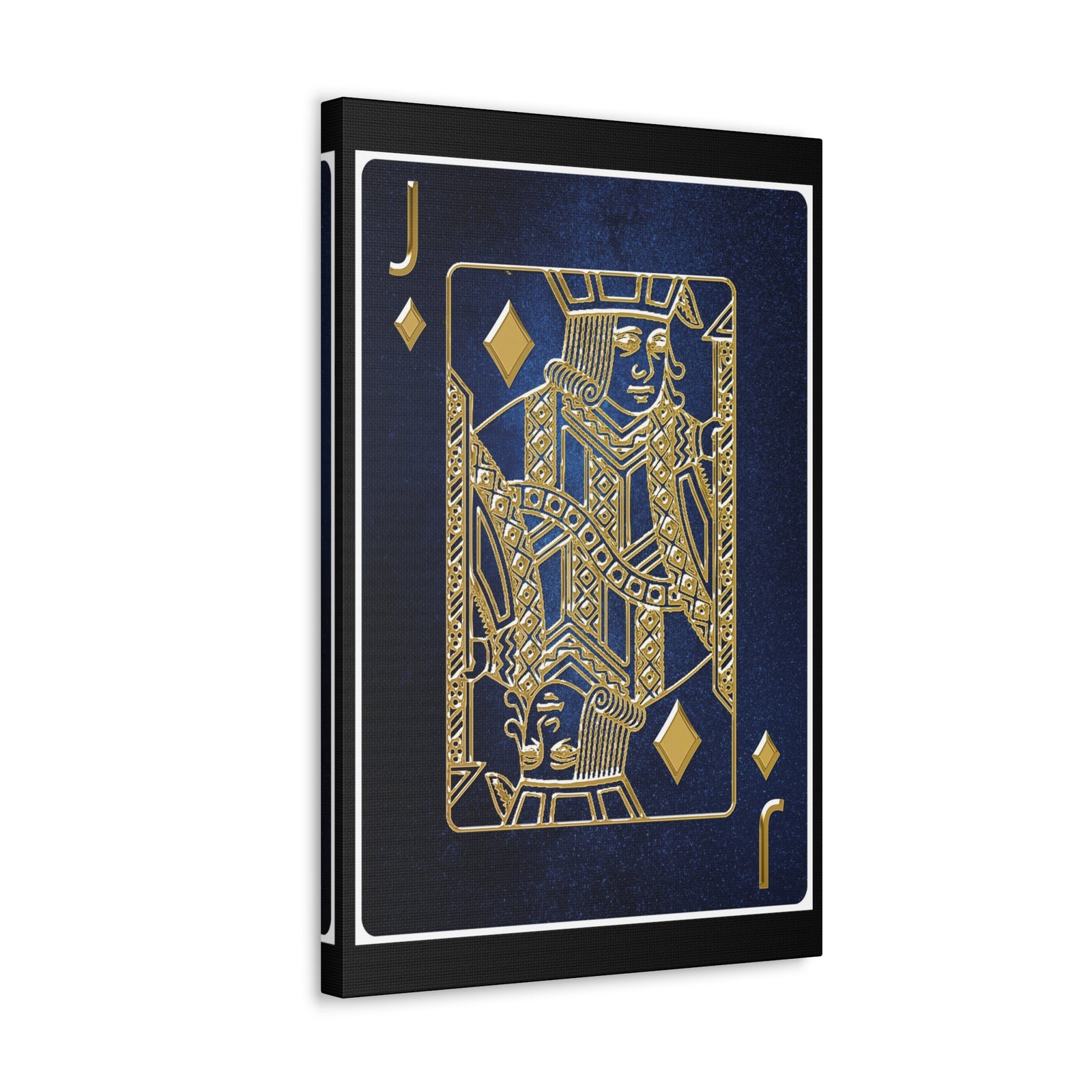 Jack Of Diamonds Space Background Playing Card Canvas Wall Art for Home Decor Ready-to-Hang-Express Your Love Gifts