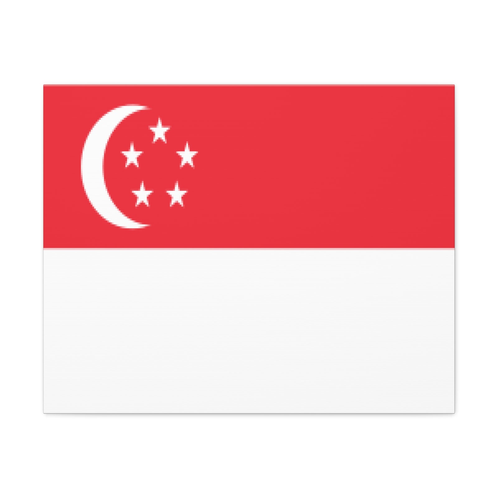 Singapore Country Flag Canvas Vibrant Wall Art Unframed Home Decor-Express Your Love Gifts