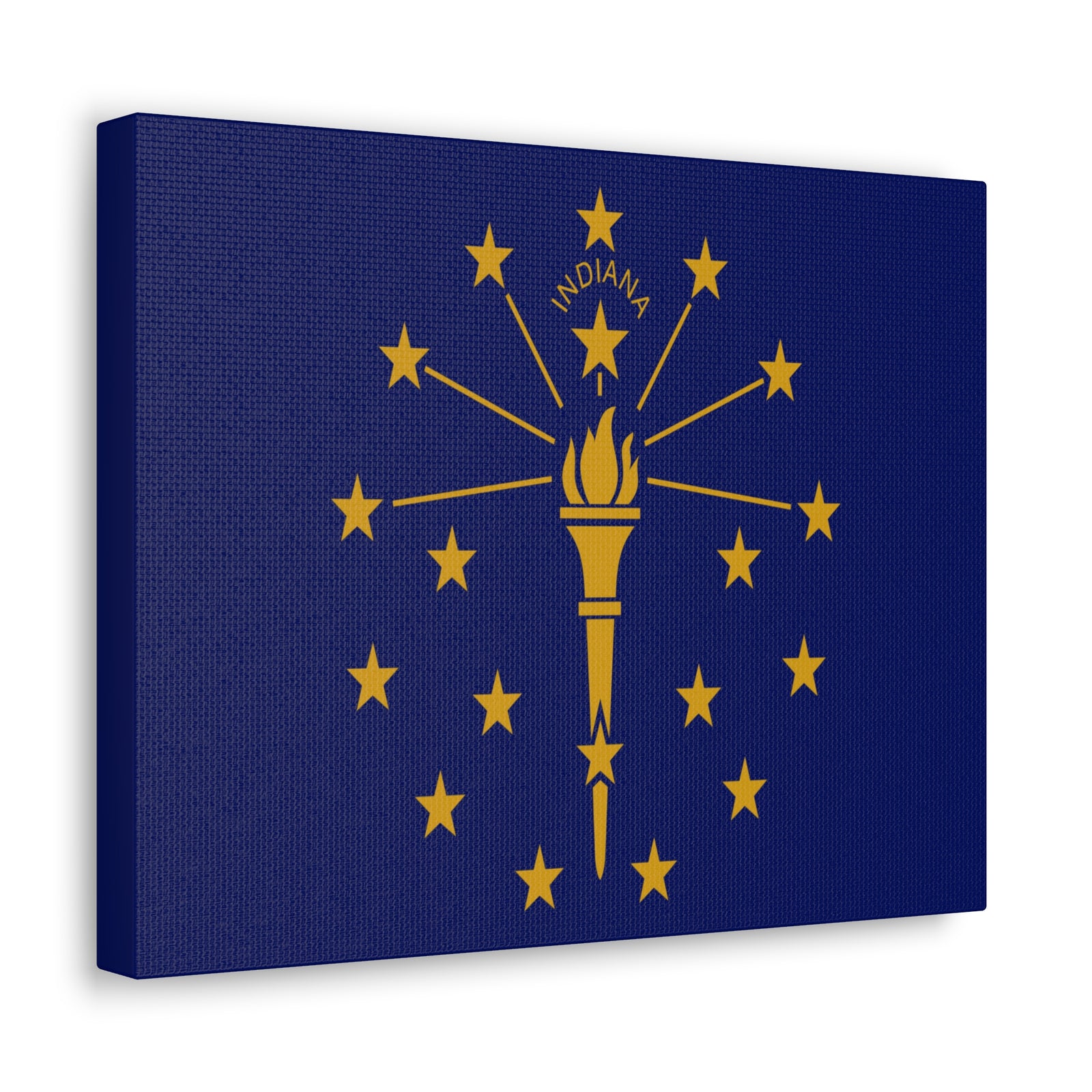 Indiana Stage Flag Canvas Vibrant Wall Art Unframed Home Decor-Express Your Love Gifts