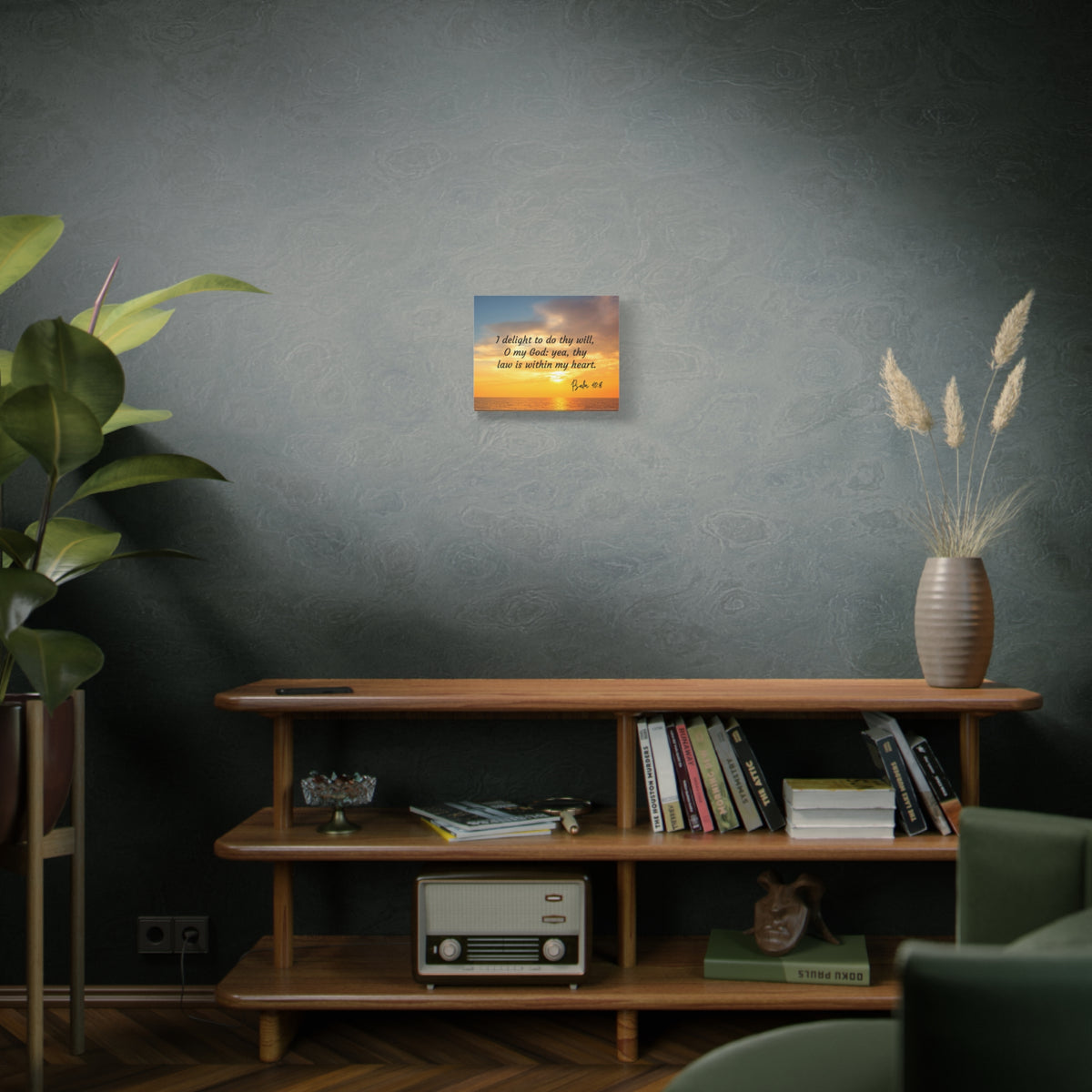Scripture Walls Thy Will Psalms 40:8 Bible Verse Canvas Christian Wall Art Ready to Hang-Express Your Love Gifts