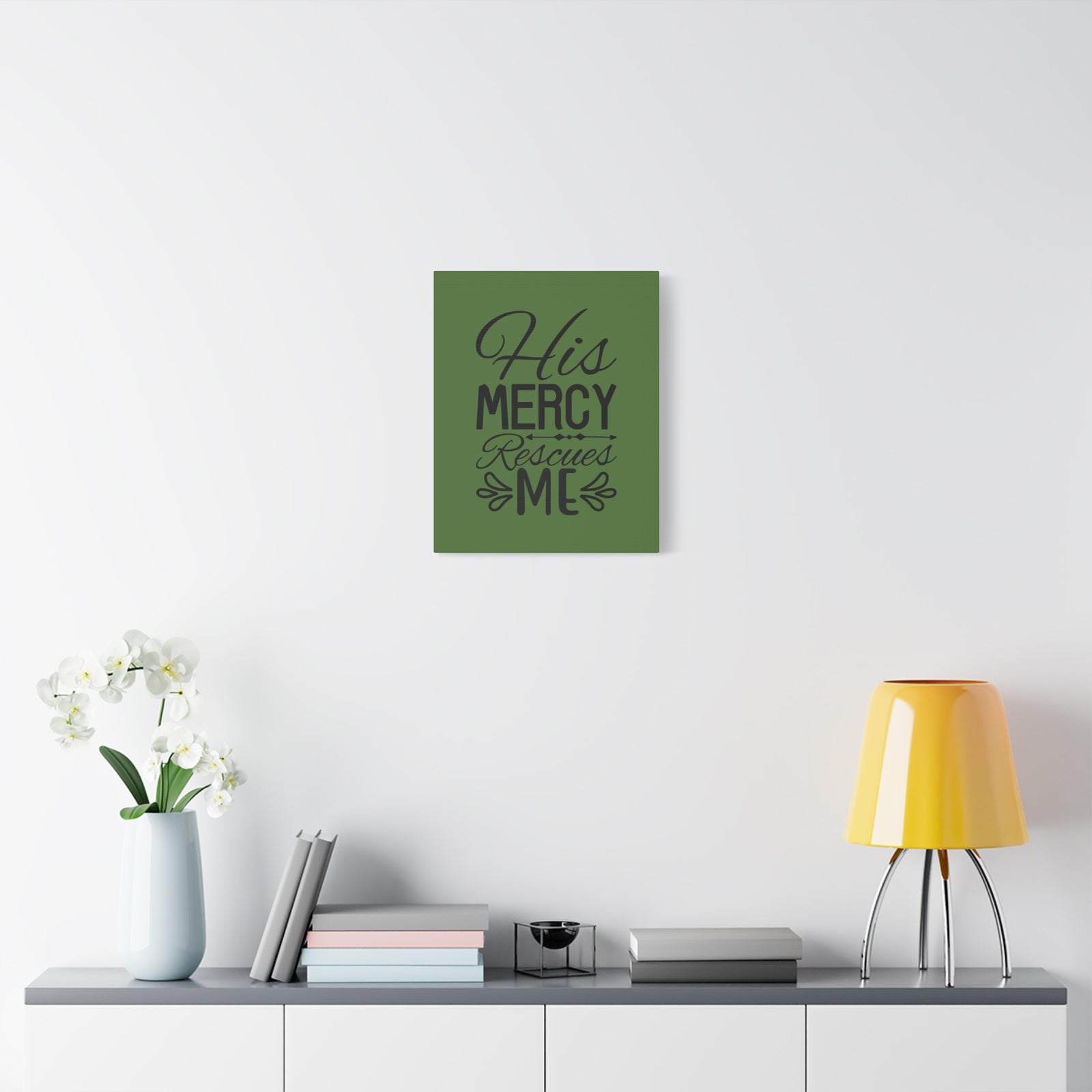 Scripture Walls Rescues Me Dark Green Psalm 71:2 Bible Canvas Christian Wall Art Ready to Hang-Express Your Love Gifts