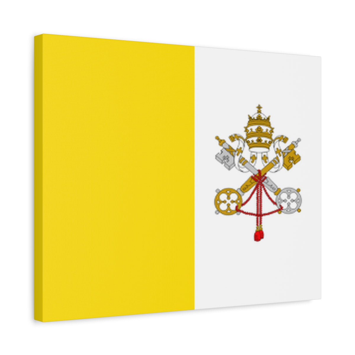 Vatican City Country Flag Canvas Vibrant Wall Art Unframed Home Decor-Express Your Love Gifts