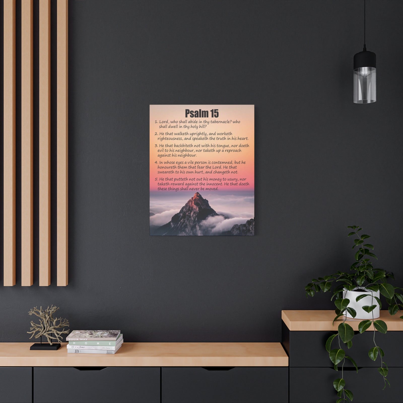 Scripture Walls Abide in God's Sanctuary Psalm 15:2 Christian Wall Art Print Ready to Hang-Express Your Love Gifts