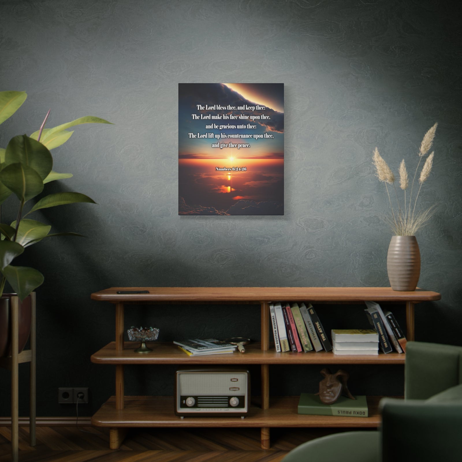 Scripture Walls Lord Bless Numbers 6:24-26 Christian Wall Art Print Ready to Hang Unframed-Express Your Love Gifts
