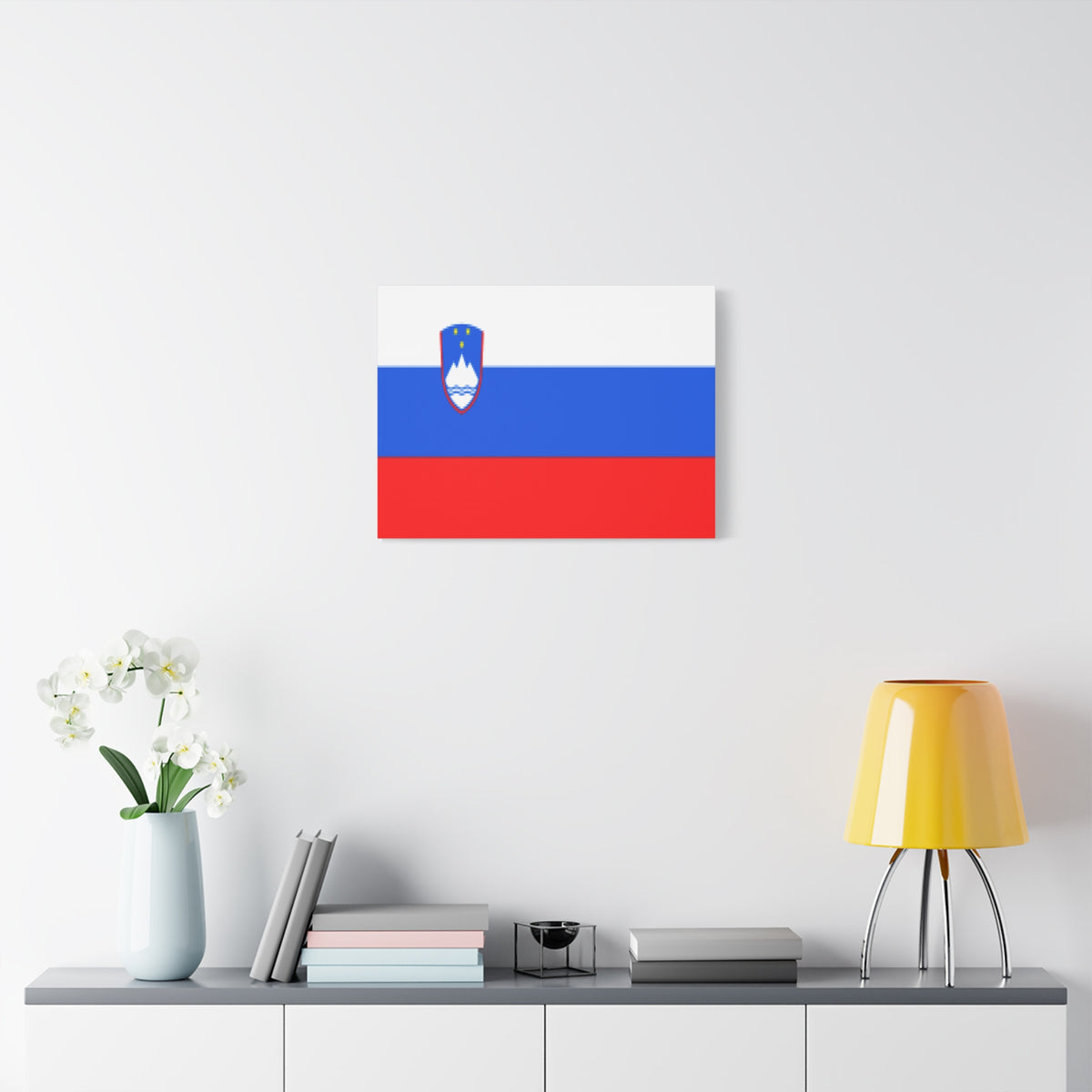 Slovenia Country Flag Canvas Vibrant Wall Art Unframed Home Decor-Express Your Love Gifts