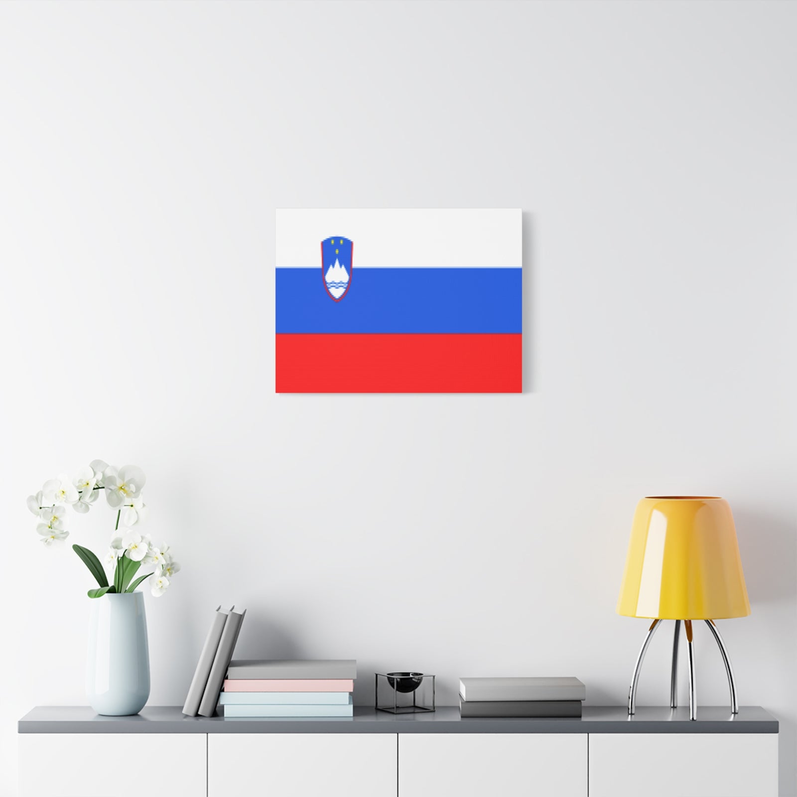 Slovenia Country Flag Canvas Vibrant Wall Art Unframed Home Decor-Express Your Love Gifts