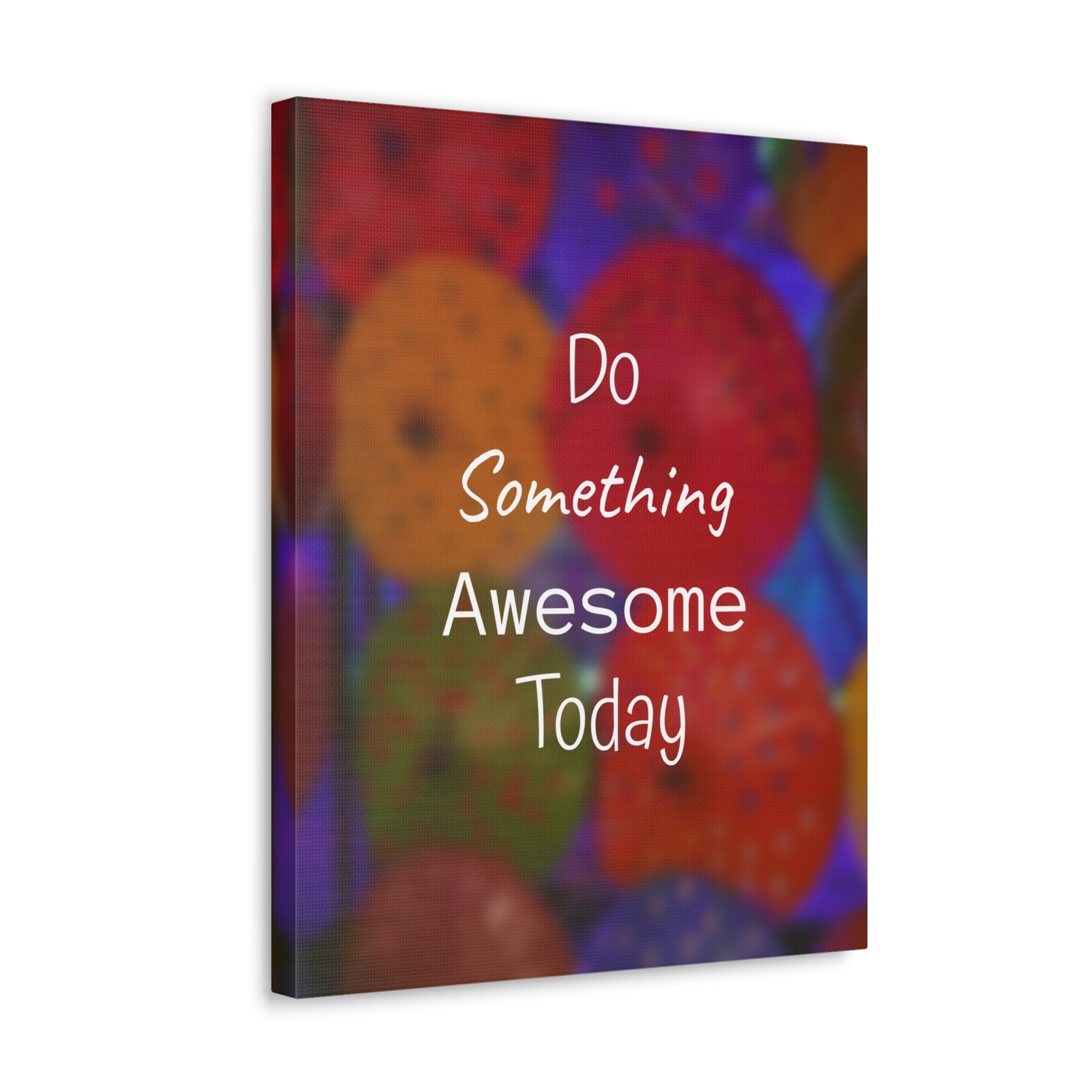 Inspirational Quote Canvas Do Something Awesome Today Motivational Print Ready to Hang Artwork-Express Your Love Gifts