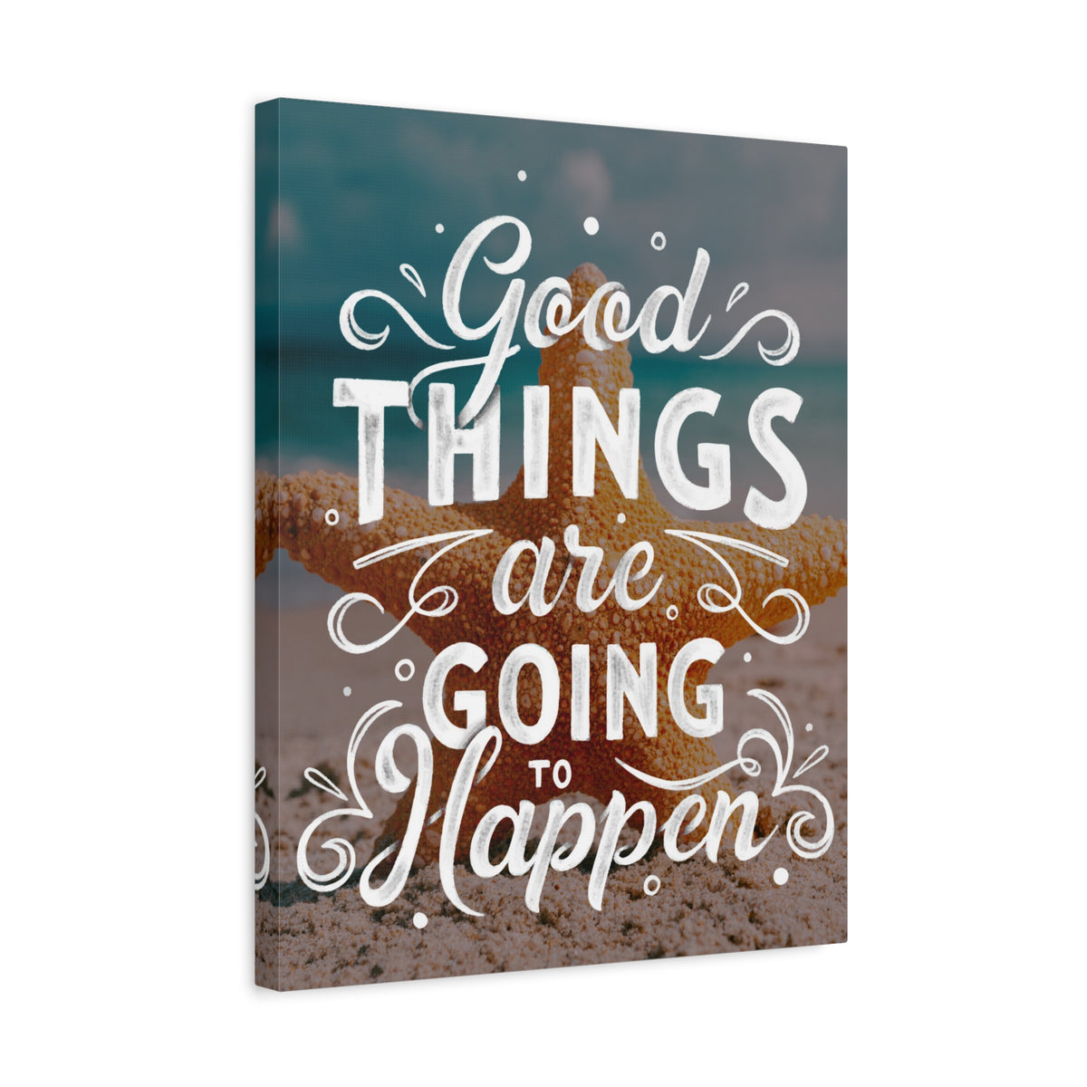 Inspirational Quote Canvas Good Things Wall Art Motivational Motto Inspiring Prints Artwork Decor Ready to Hang-Express Your Love Gifts
