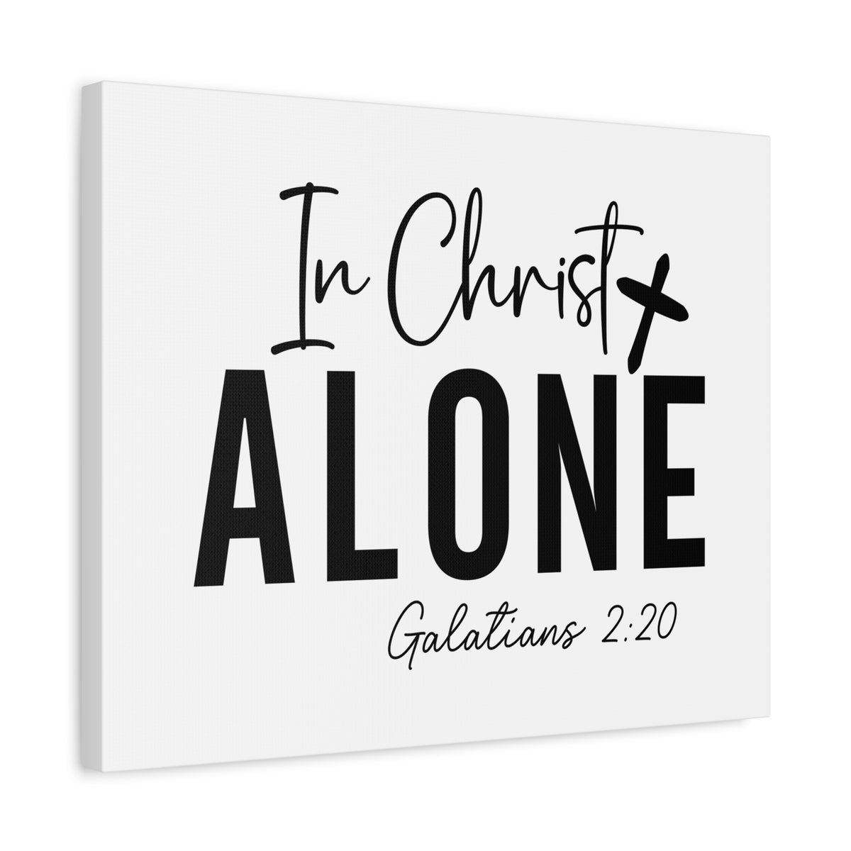 Scripture Walls Galatians 2:20 In Christ Alone Bible Verse Canvas Christian Wall Art Ready to Hang Unframed-Express Your Love Gifts