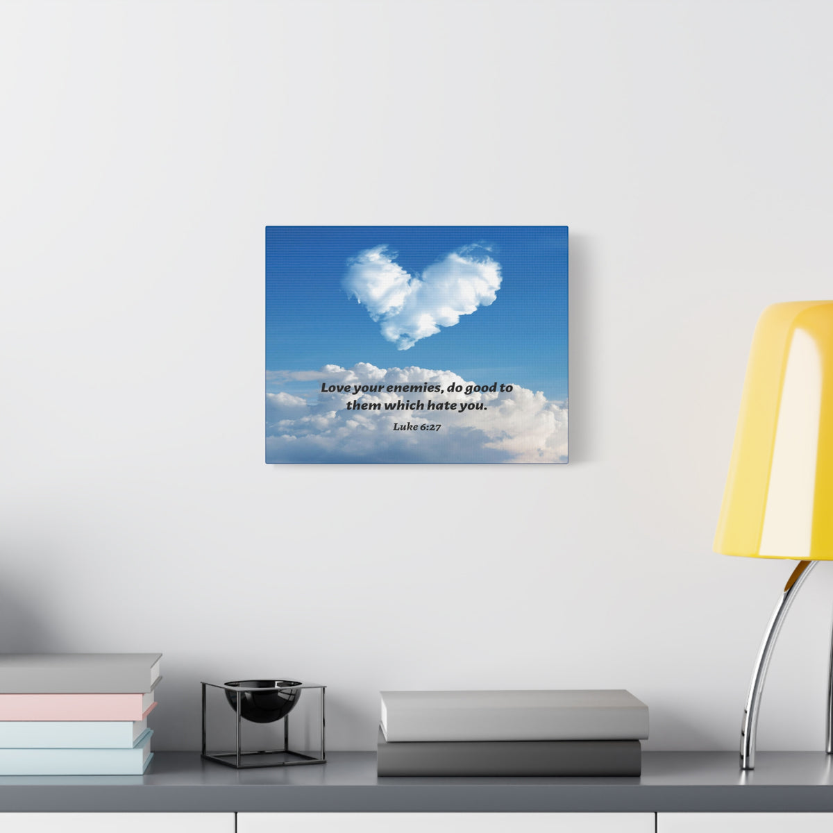 Scripture Walls Love Your Enemies Luke 6:27 Bible Verse Canvas Christian Wall Art Ready to Hang-Express Your Love Gifts