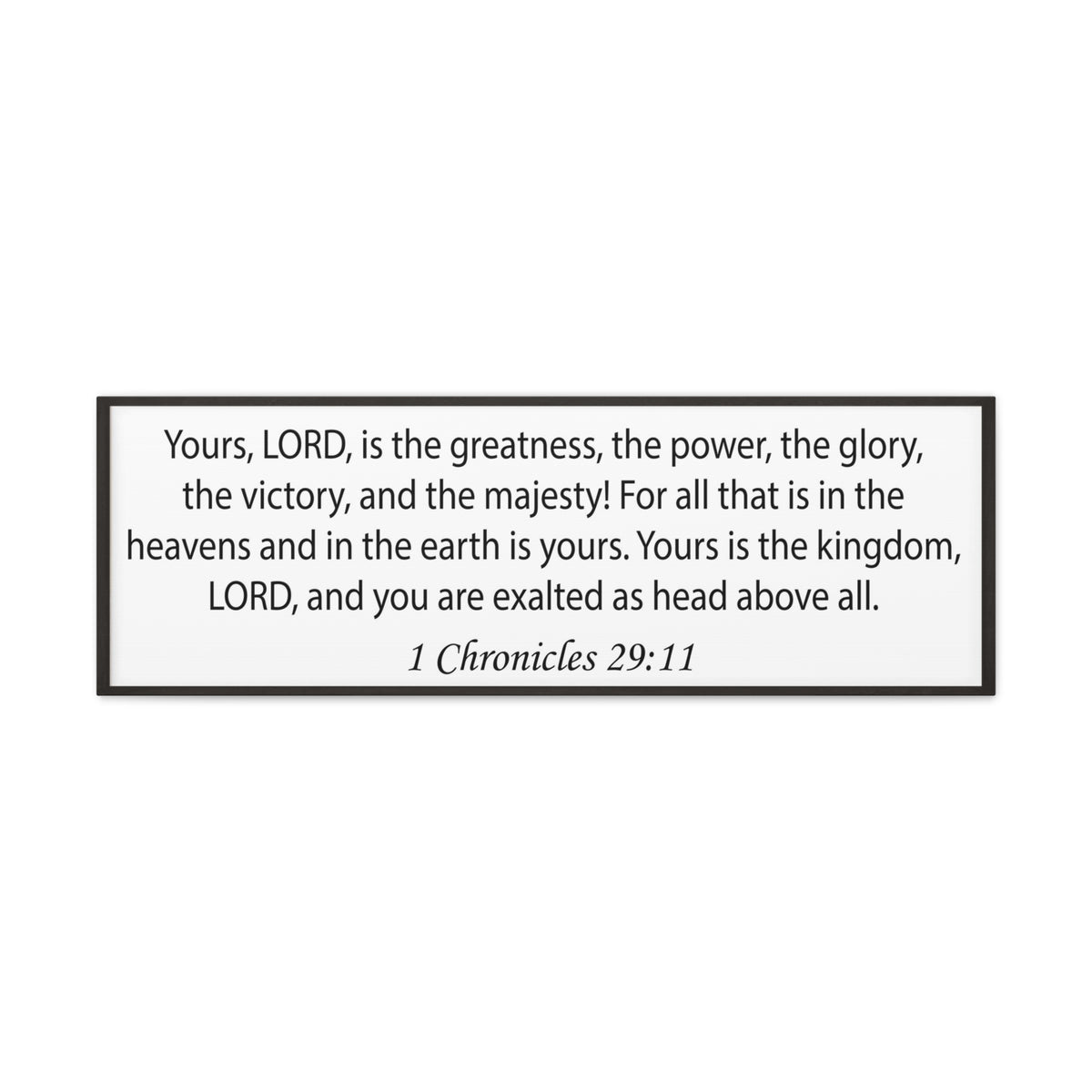 Scripture Walls 1 Chronicles 29:11 White Gold Bible Verse Canvas Christian Wall Art Ready to Hang Unframed-Express Your Love Gifts
