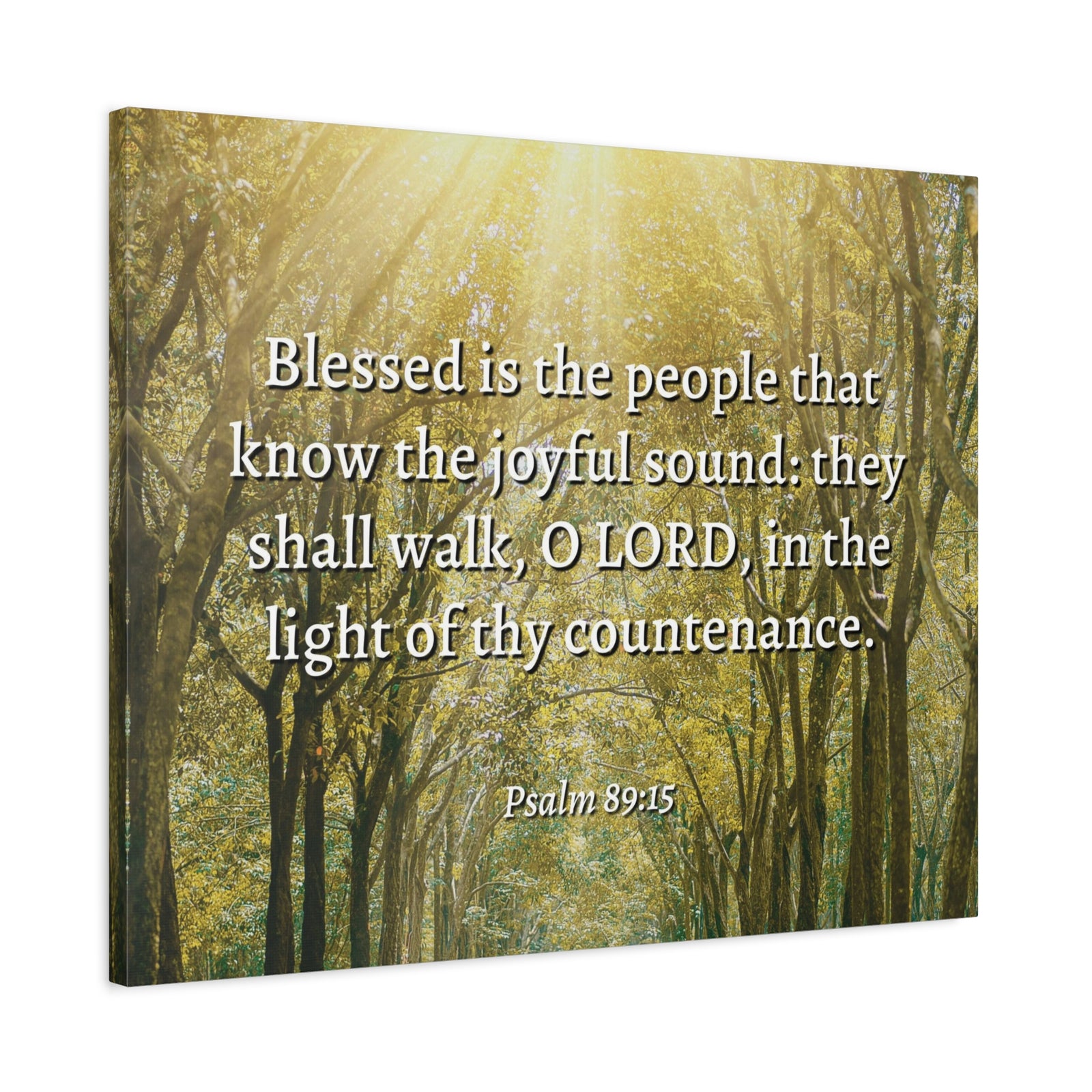 Scripture Walls Joyful Sound Psalm 89:15 Bible Verse Canvas Christian Wall Art Ready to Hang-Express Your Love Gifts