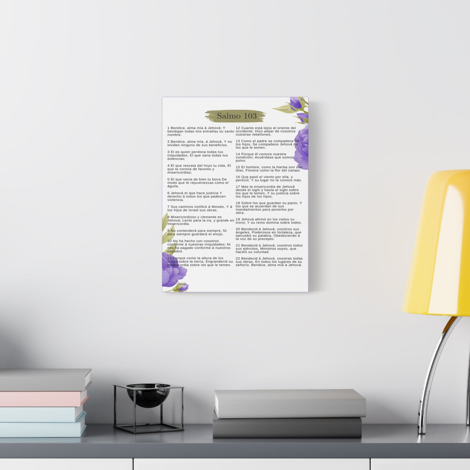 Salmo 103 Impresión De Arte Cristiano en la Pared Lista Para Colgar-Express Your Love Gifts