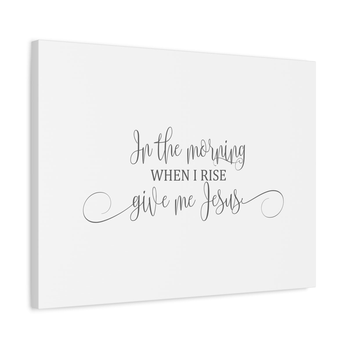 Scripture Canvas In The Morning When I Rise Psalms 17:15 Christian Wall Art Bible Verse Print Ready to Hang-Express Your Love Gifts