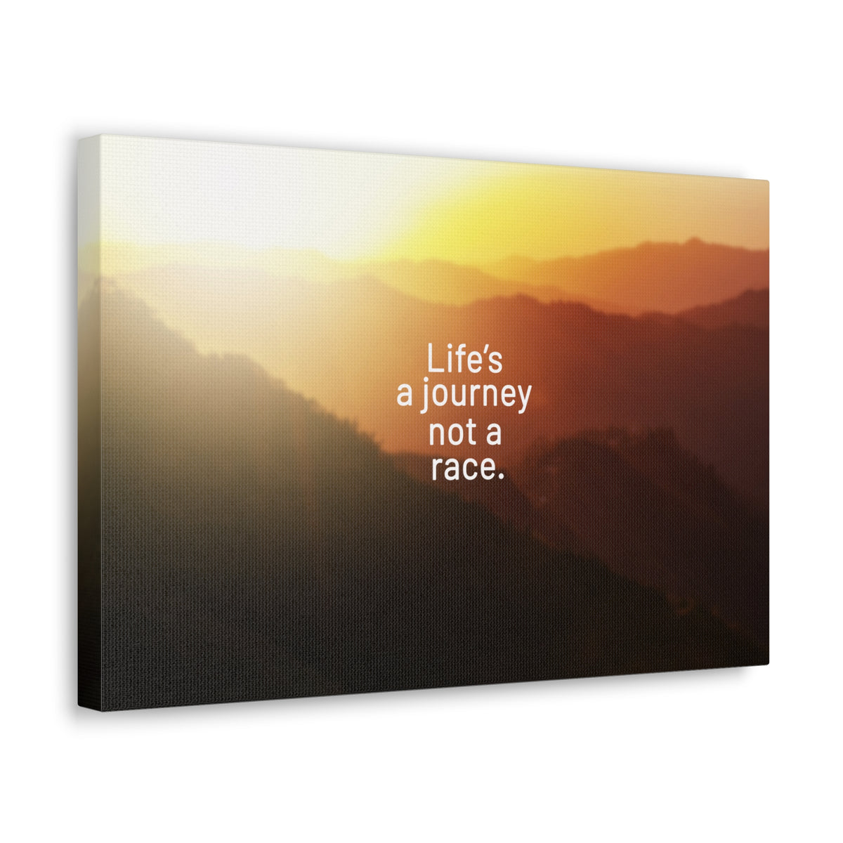 Scripture Walls Inspirational Quote Canvas Life's A Journey Not A Race Wall Art Motivational Motto Inspiring Prints Artwork Decor Ready to Hang-Express Your Love Gifts