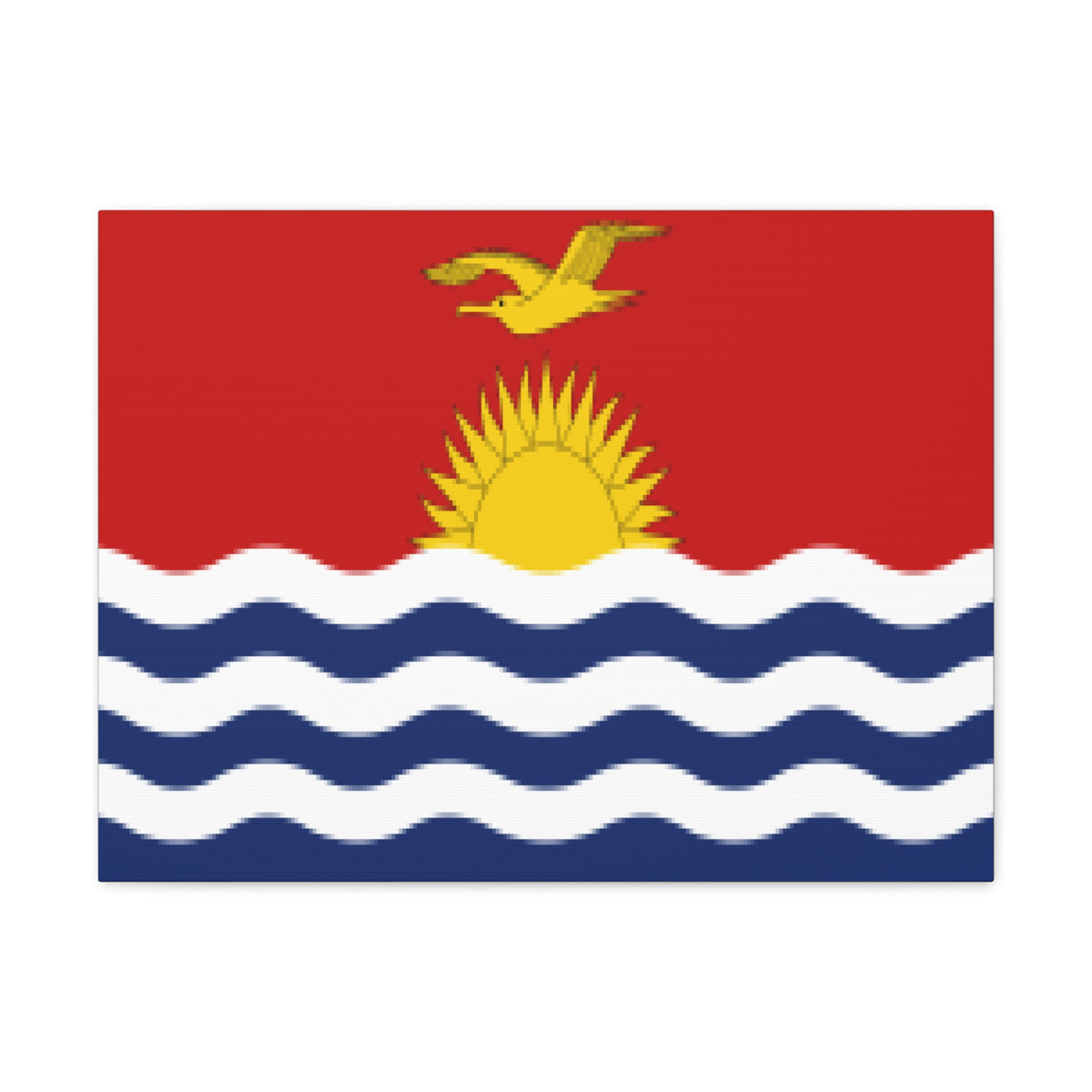 Kiribati Country Flag Canvas Vibrant Wall Art Unframed Home Decor-Express Your Love Gifts