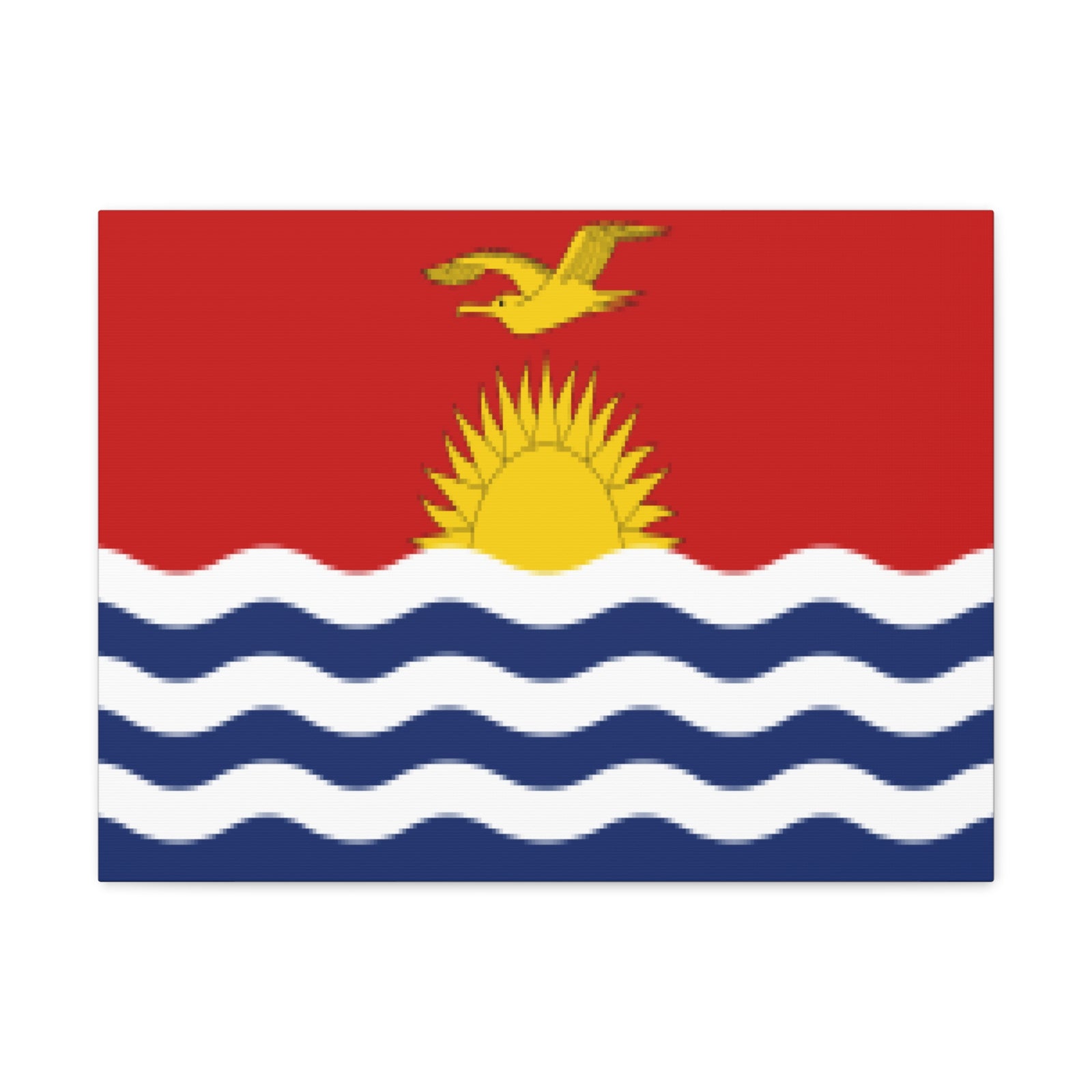 Kiribati Country Flag Canvas Vibrant Wall Art Unframed Home Decor-Express Your Love Gifts
