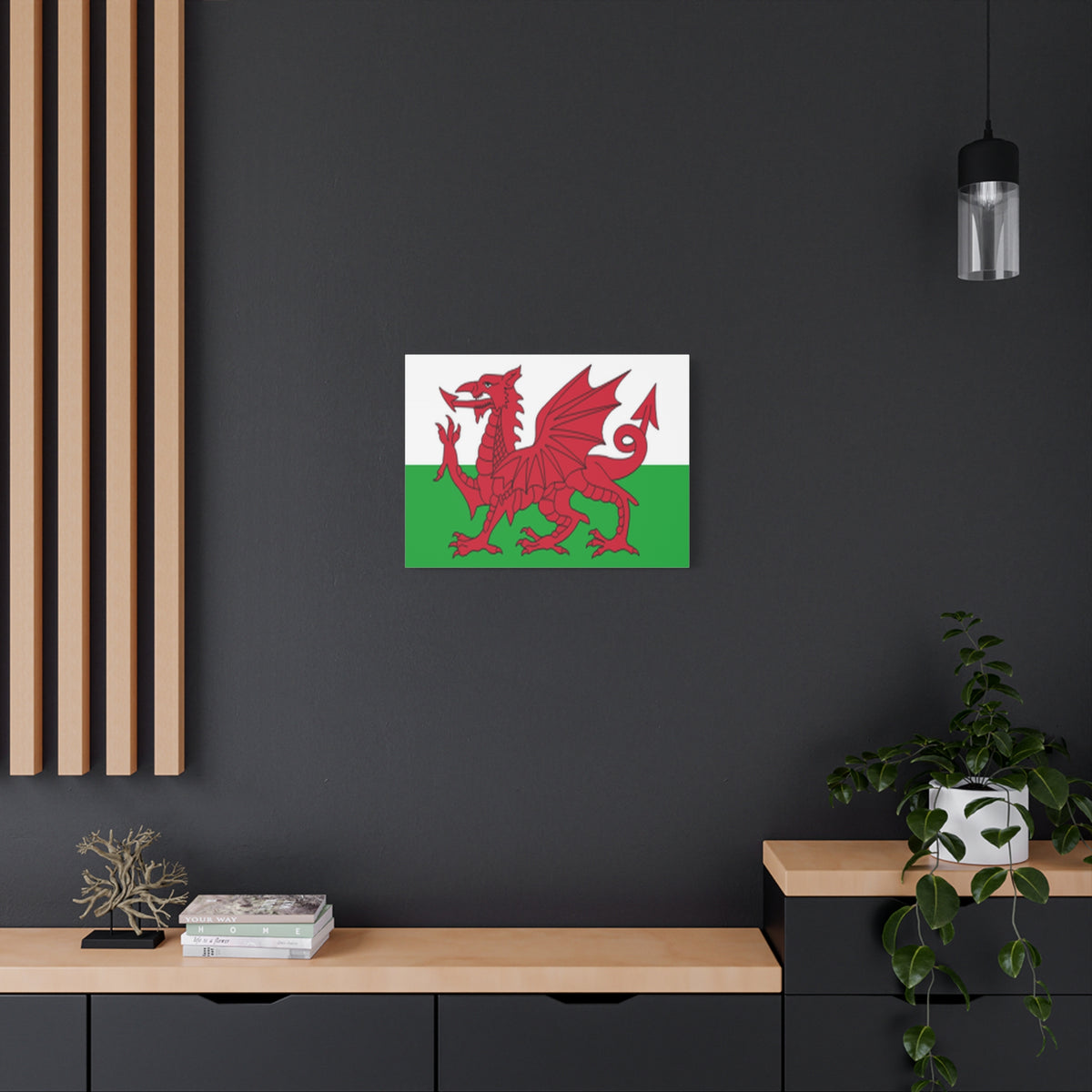 Wales Country Flag Canvas Vibrant Wall Art Unframed Home Decor-Express Your Love Gifts