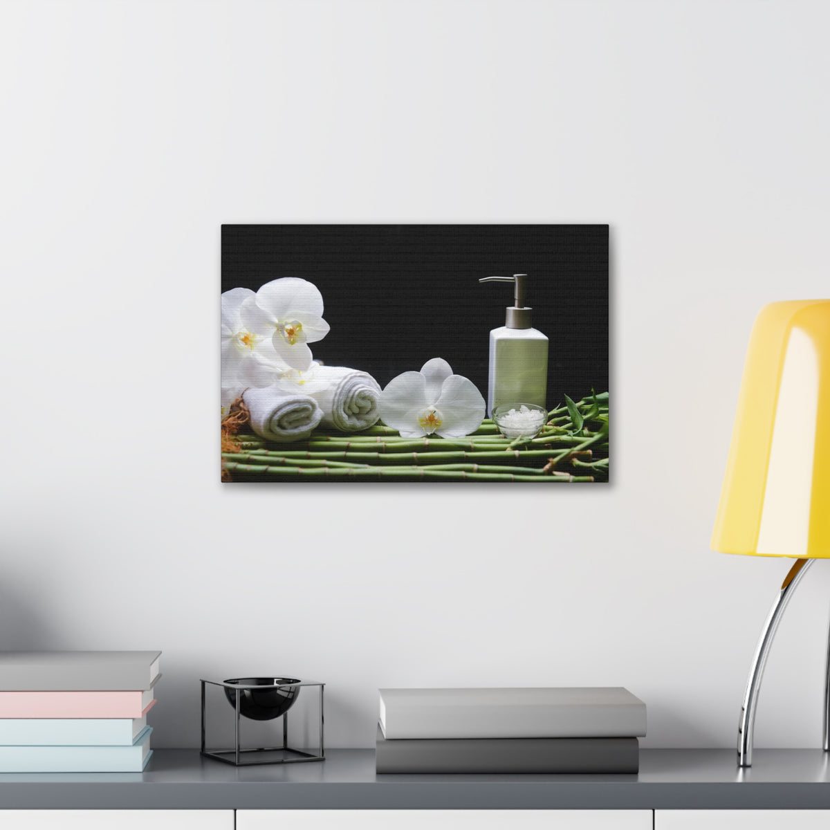 Long Green Leaves Forest Floral Nature Photography Canvas Wall Art for Home Decor Ready-to-Hang-Express Your Love Gifts