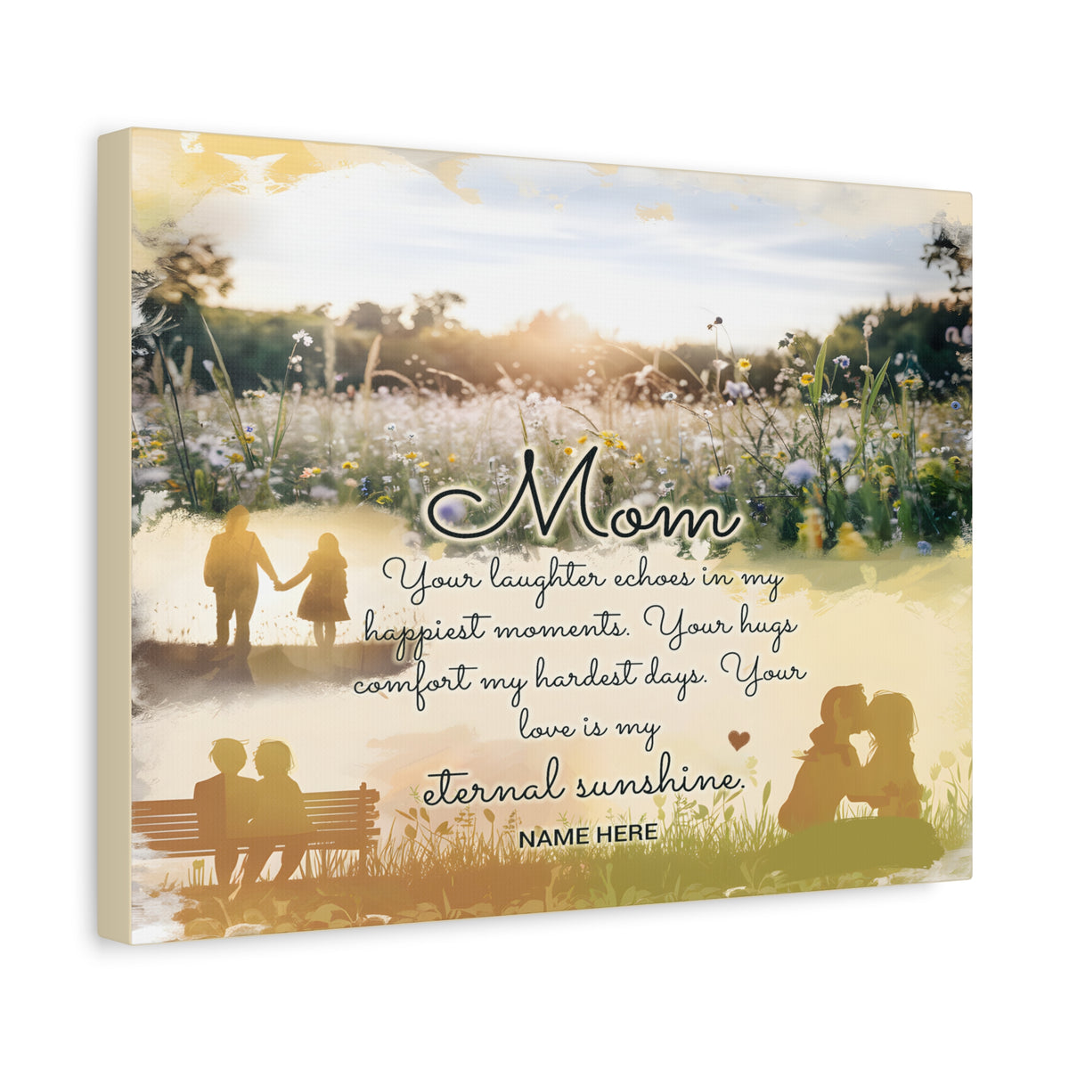 Personalized To Mom Eternal Sunshine Elegant Home Décor-Express Your Love Gifts