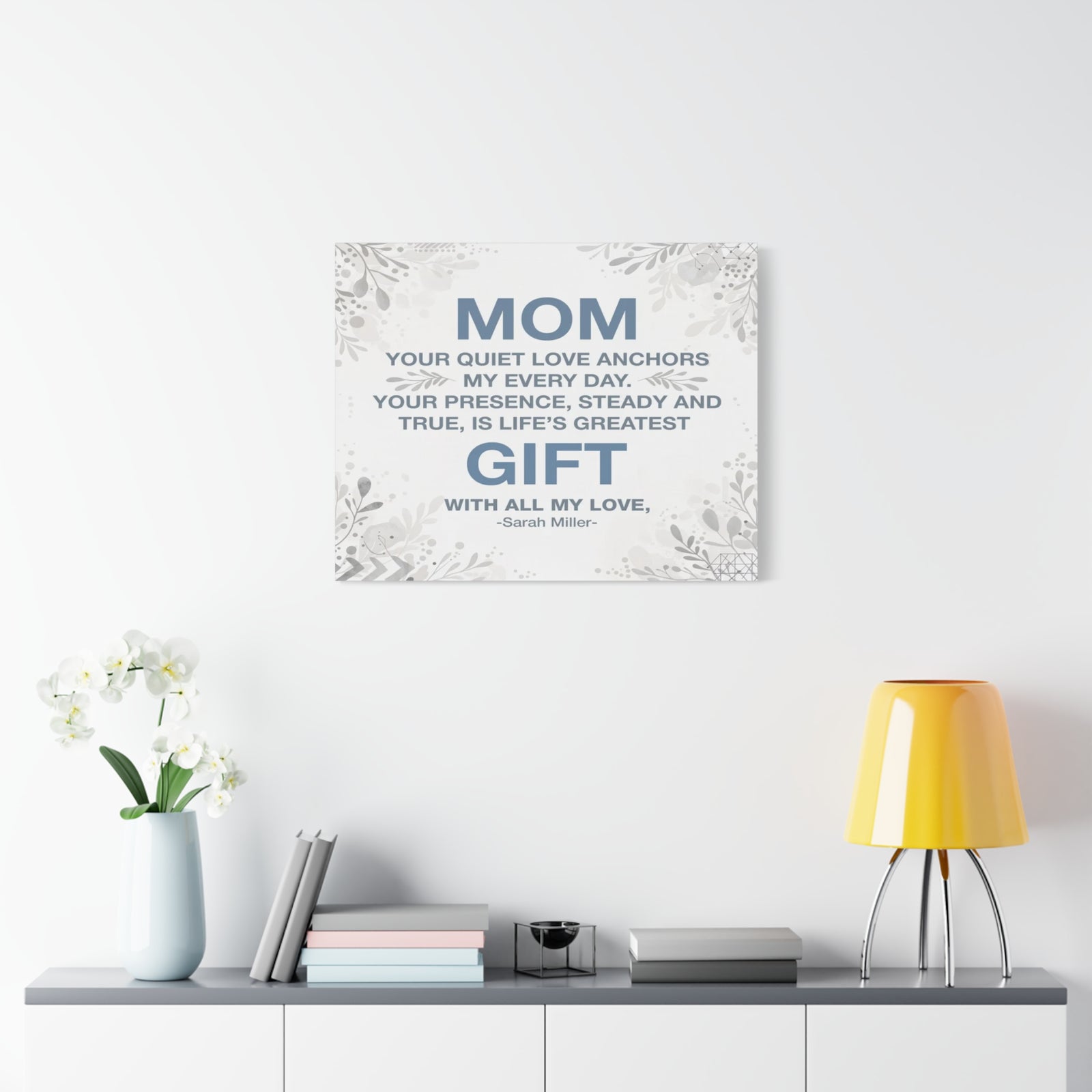 Personalized To Mom Every Day With You Is a Gift Custom Canvas Wall Art-Express Your Love Gifts