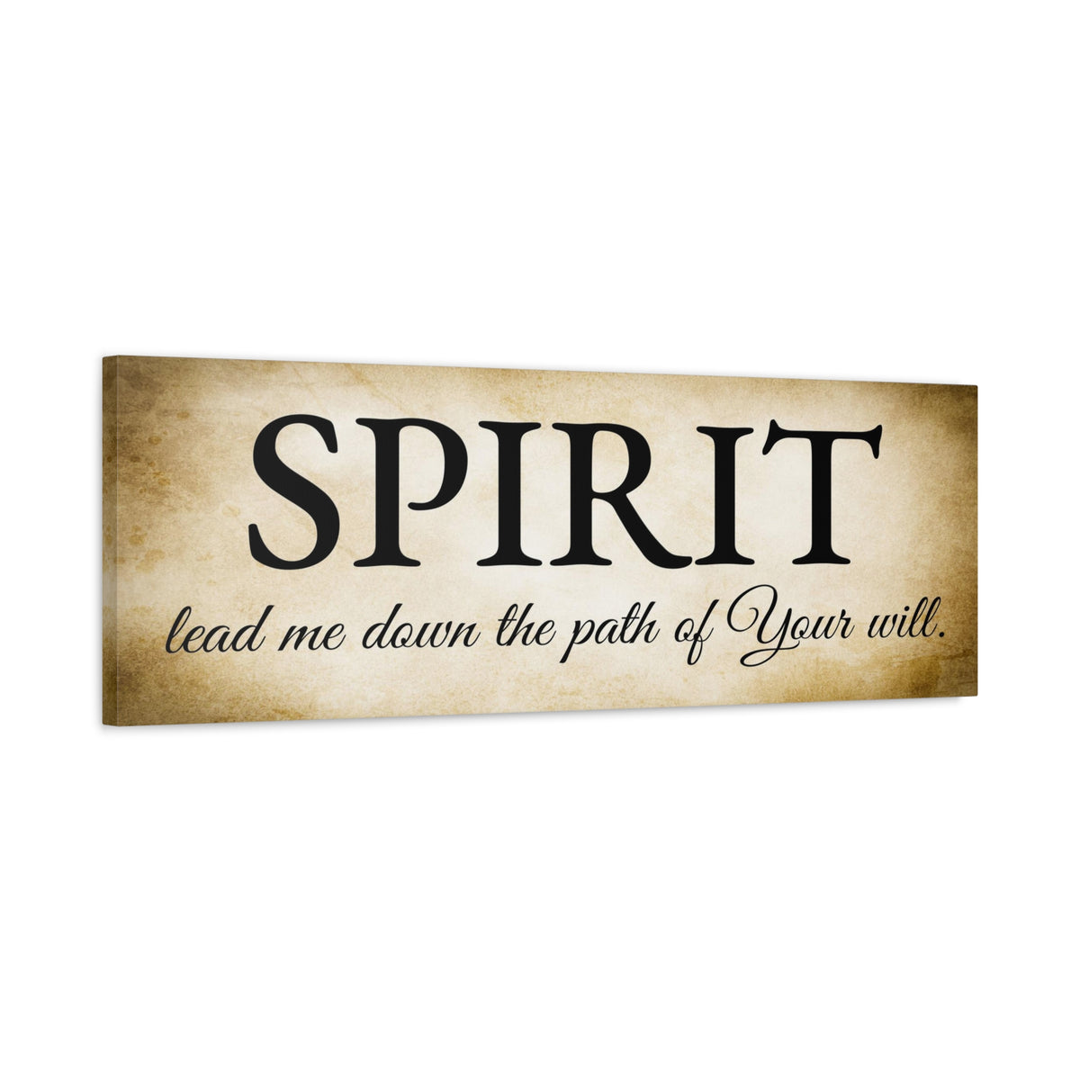 Scripture Walls Spirit Lead Me Gold Bible Verse Canvas Christian Wall Art Ready to Hang Unframed-Express Your Love Gifts