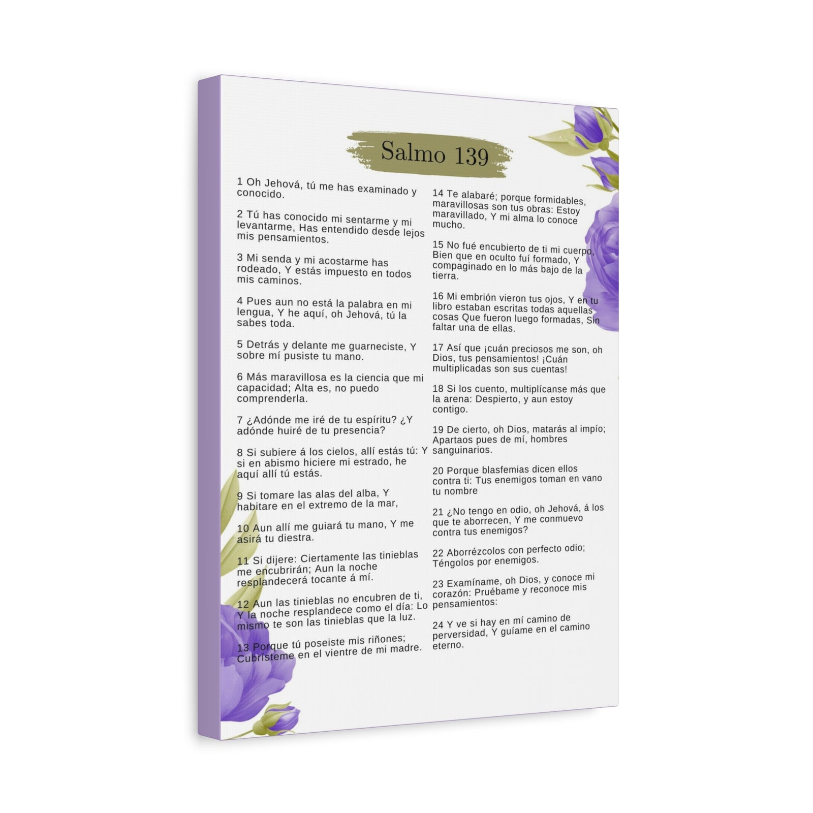 Salmo 139 Impresión De Arte Cristiano en la Pared Lista Para Colgar-Express Your Love Gifts