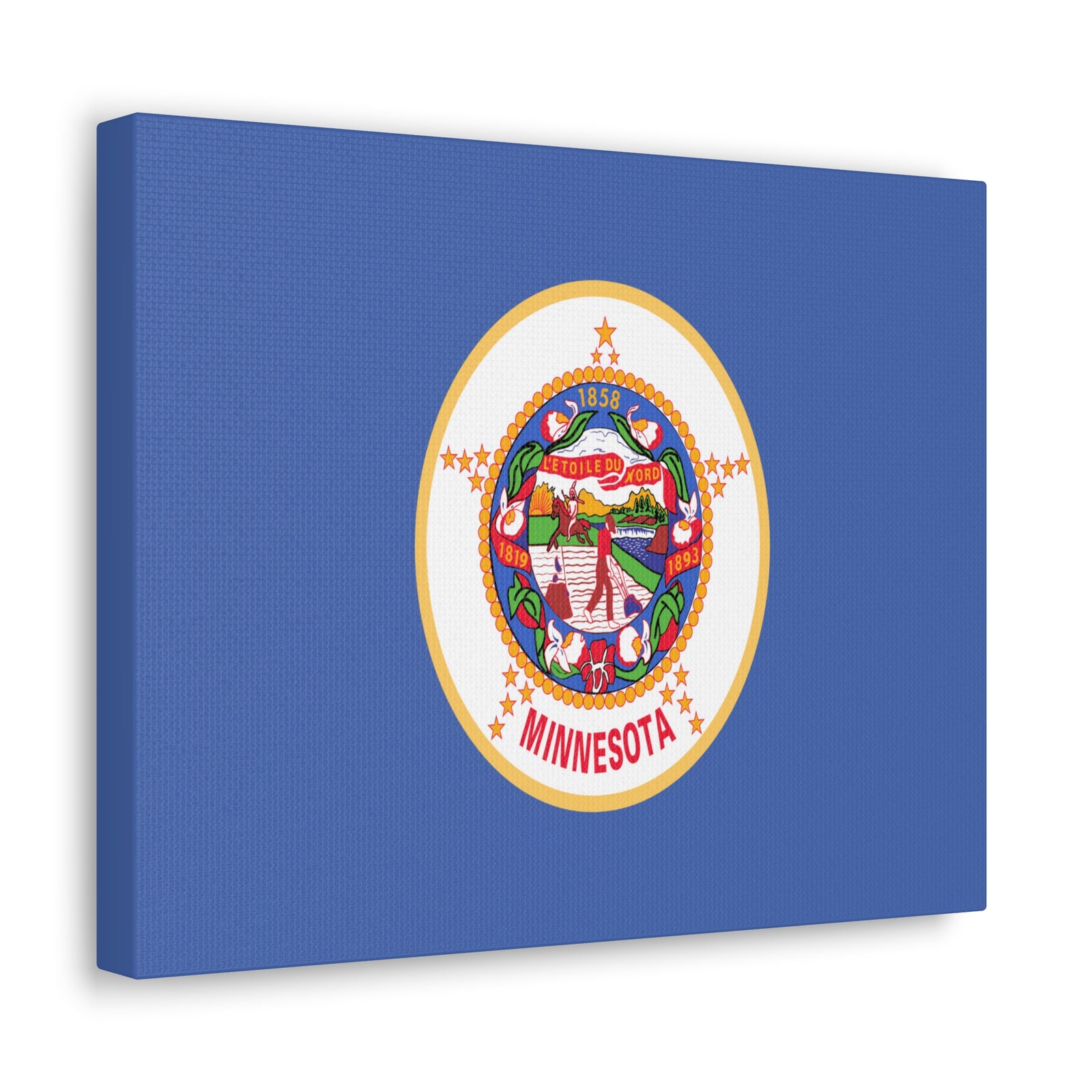 Minnesota Stage Flag Canvas Vibrant Wall Art Unframed Home Decor-Express Your Love Gifts