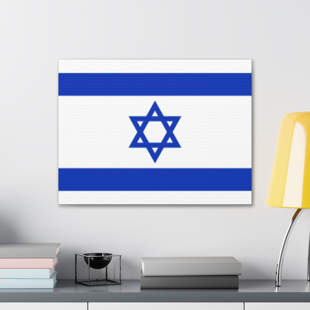 Israel Country Flag Canvas Vibrant Wall Art Unframed Home Decor-Express Your Love Gifts