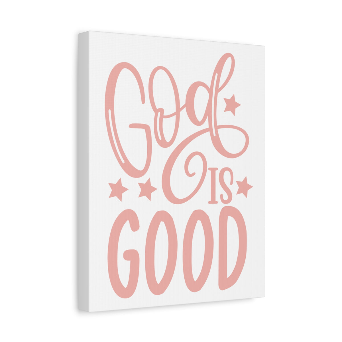 Scripture Canvas God Is Good Psalm 107:1 Christian Wall Art Print Ready to Hang-Express Your Love Gifts