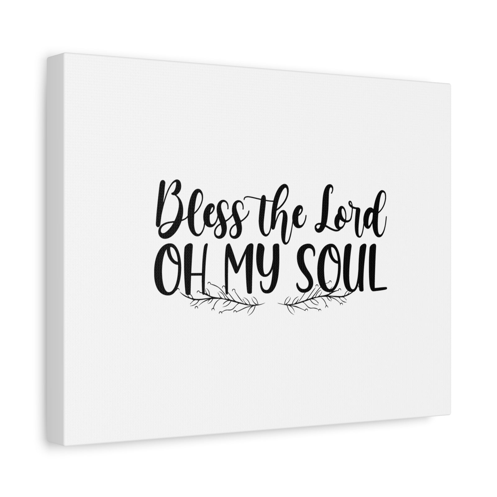 Scripture Canvas Bless The Lord Oh My Soul Psalm 103:1 Christian Wall Art Bible Verse Print Ready to Hang-Express Your Love Gifts