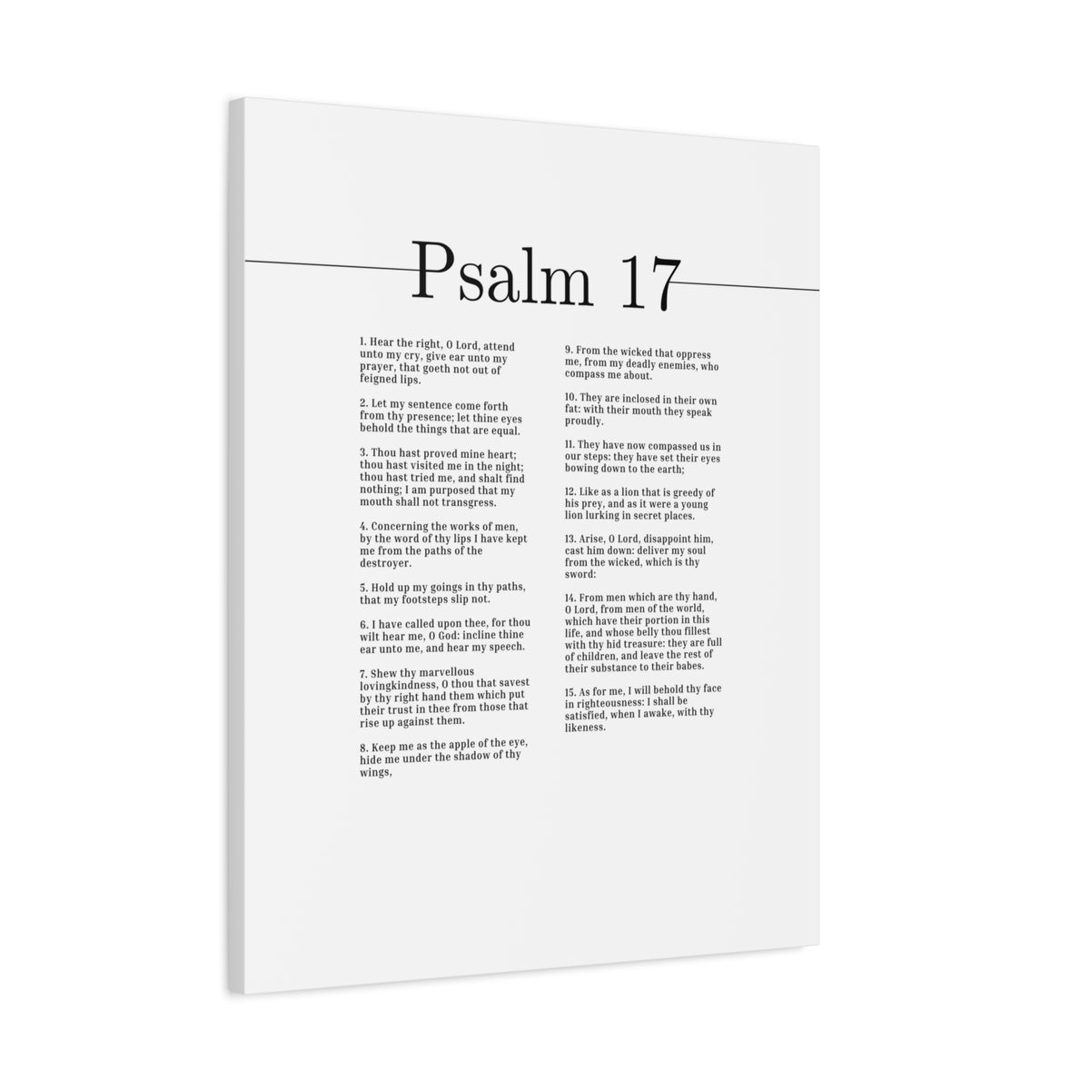 Scripture Canvas Marvelous Loving Kindness Psalm 17 Christian Wall Art Bible Verse Print Ready to Hang-Express Your Love Gifts