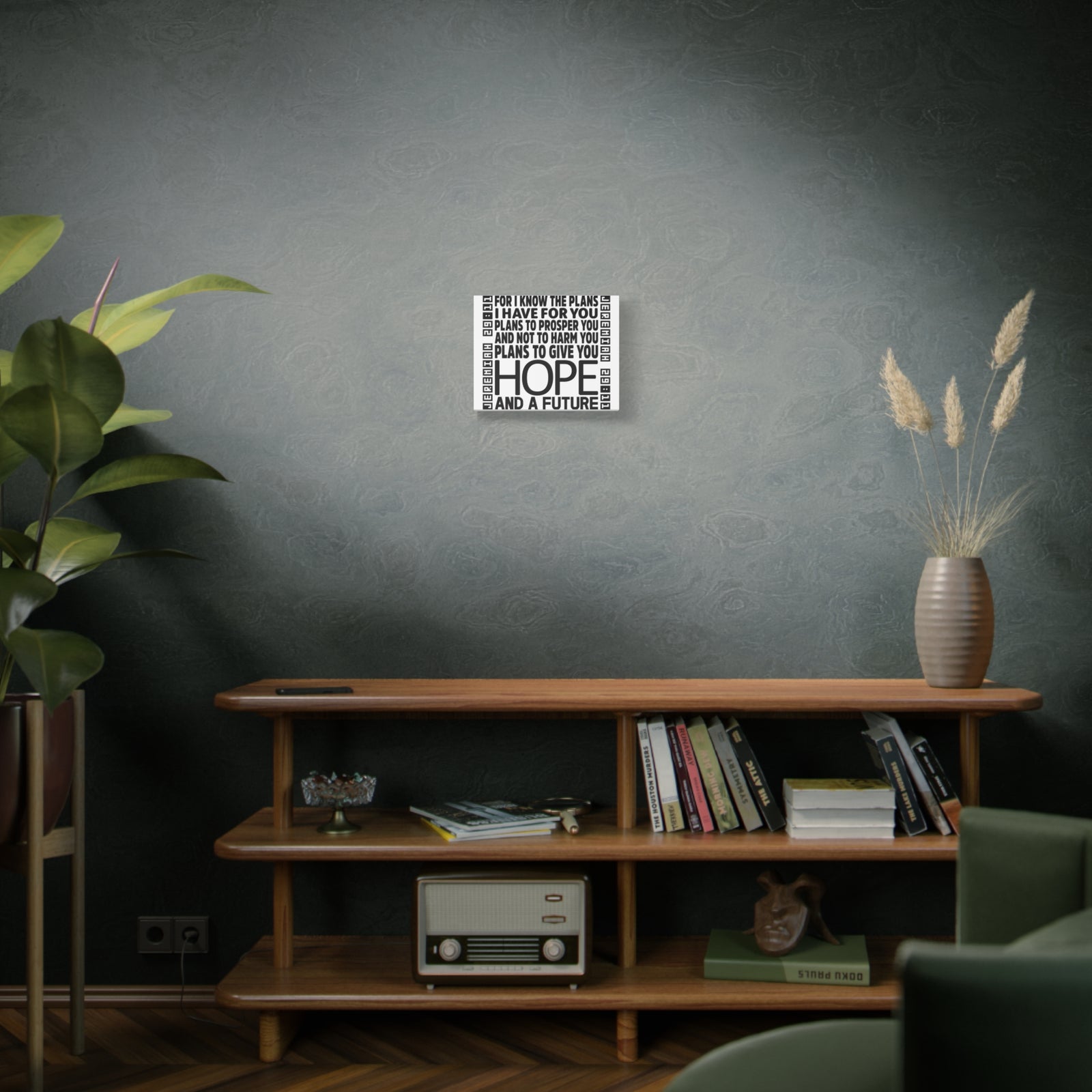 Scripture Walls Jeremiah 29:11 Hope and Future Bible Verse Canvas Christian Wall Art Ready to Hang Unframed-Express Your Love Gifts